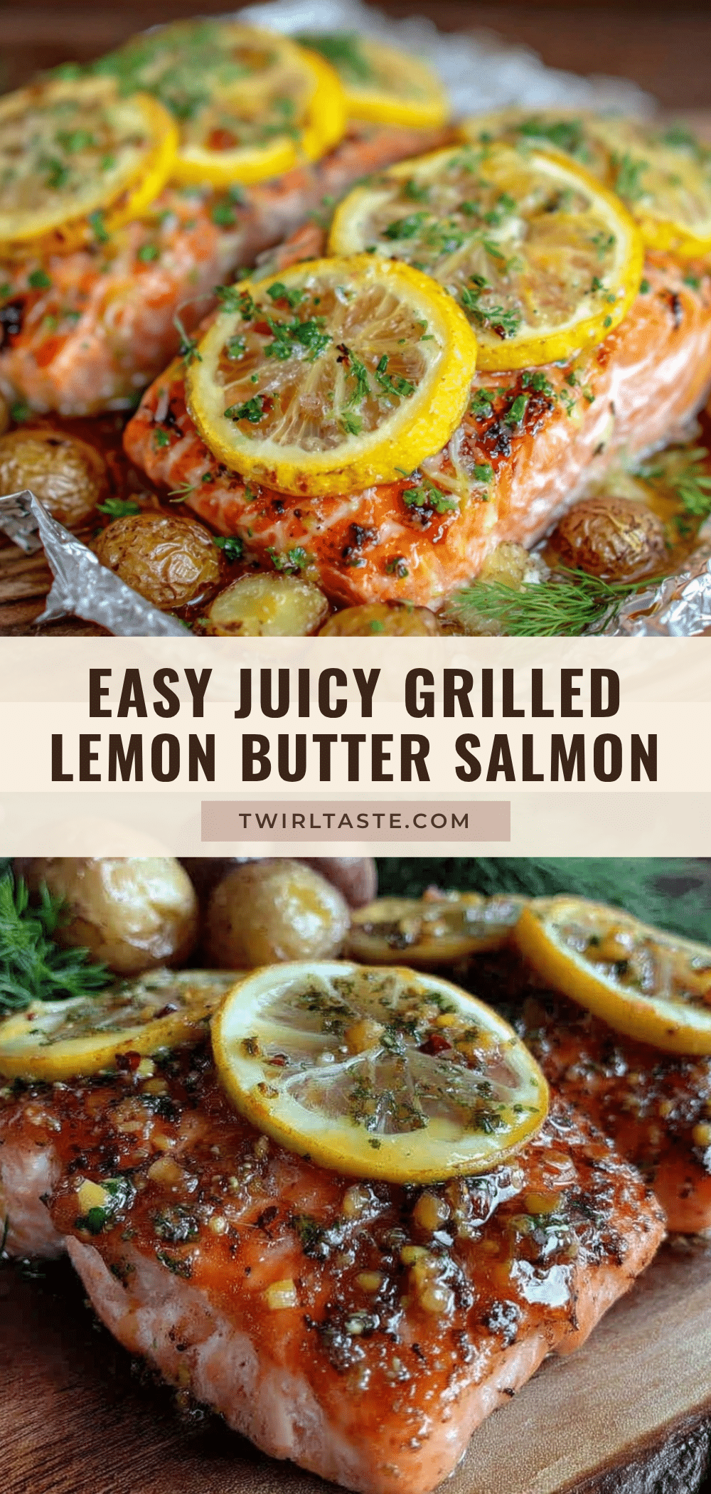 grilled lemon butter salmon foil packets recipe