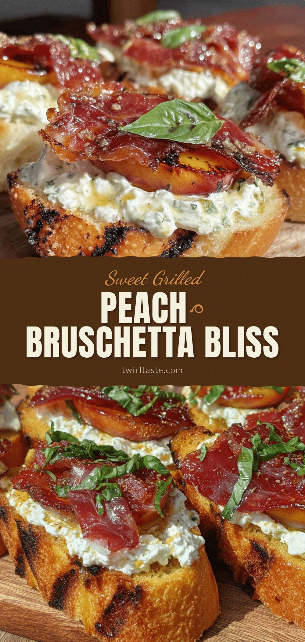 grilled peach bruschetta recipe