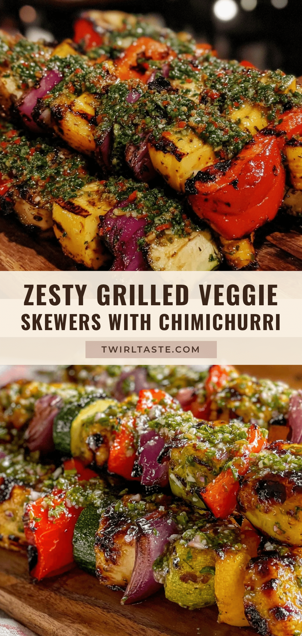 grilled vegetable skewers with chimichurri recipe