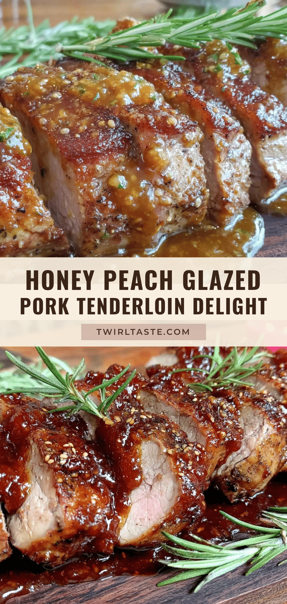 honey peach glazed pork tenderloin recipe