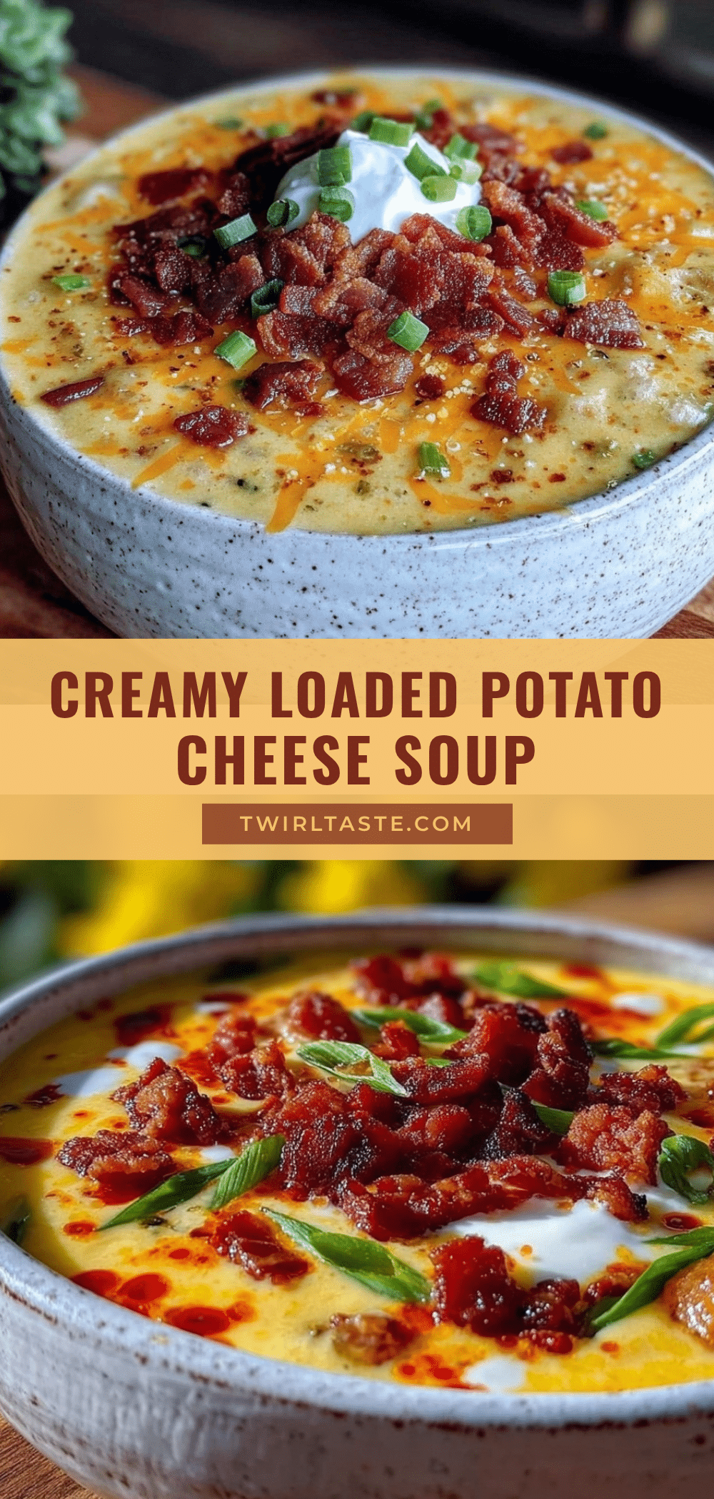 loaded potato cheese soup recipe