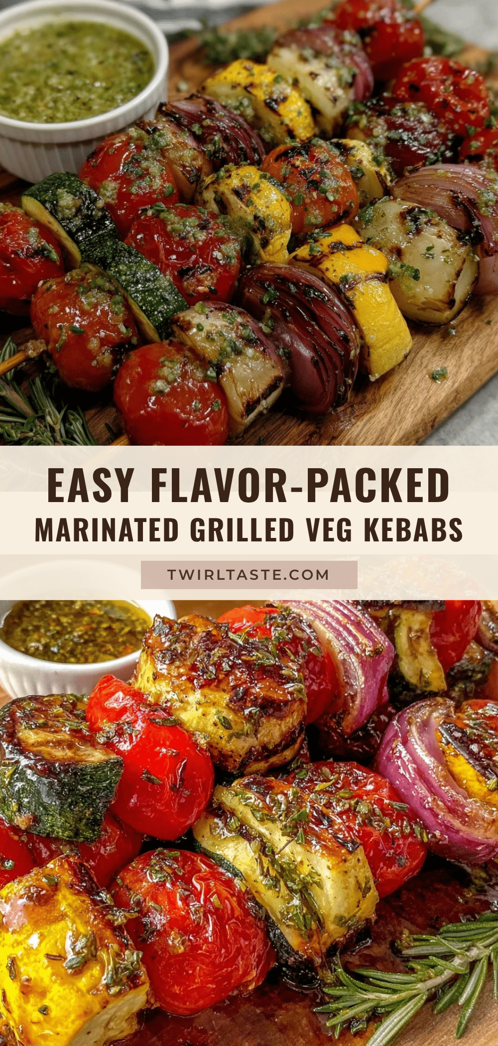 marinated grilled vegetable kebabs recipe