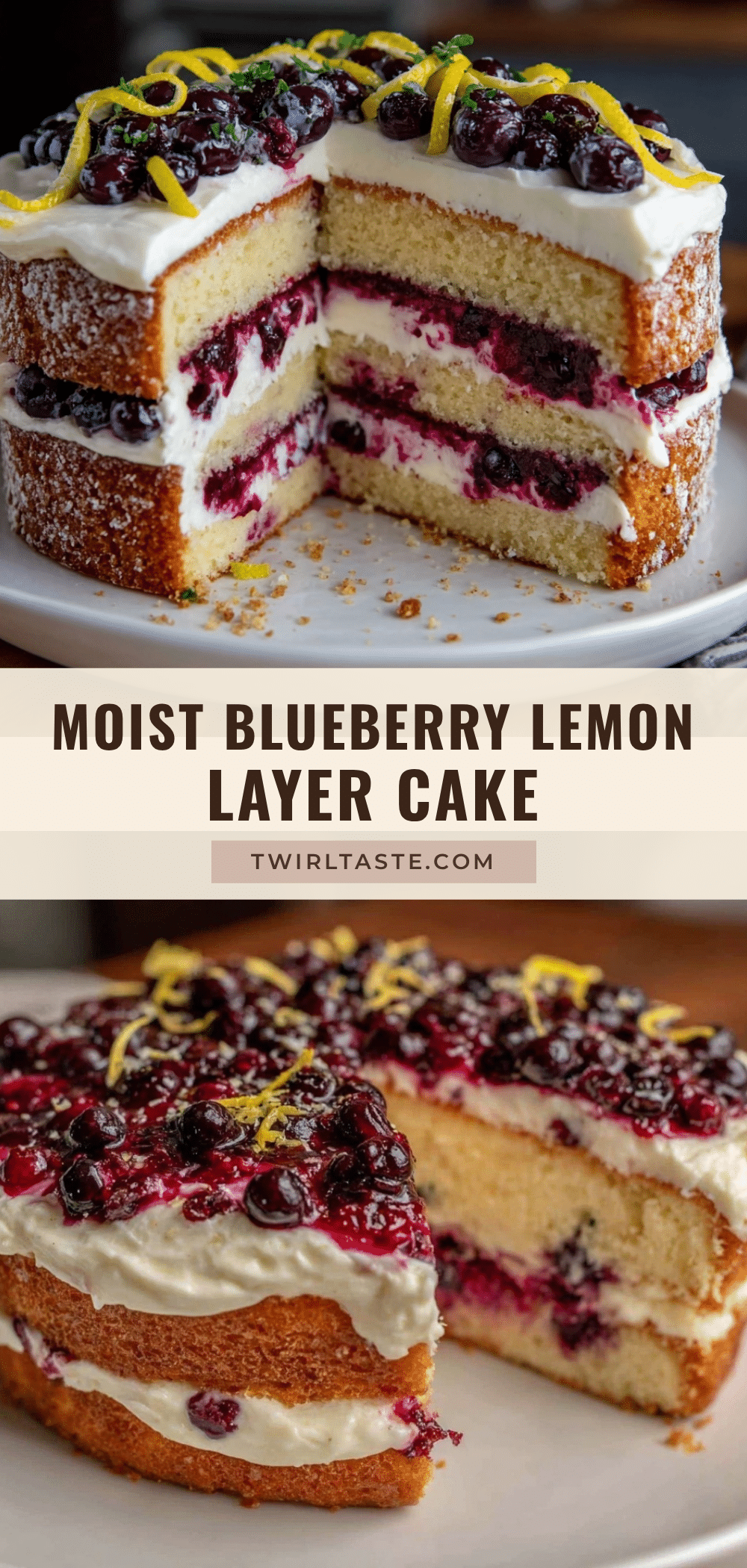 moist blueberry lemon layer cake recipe