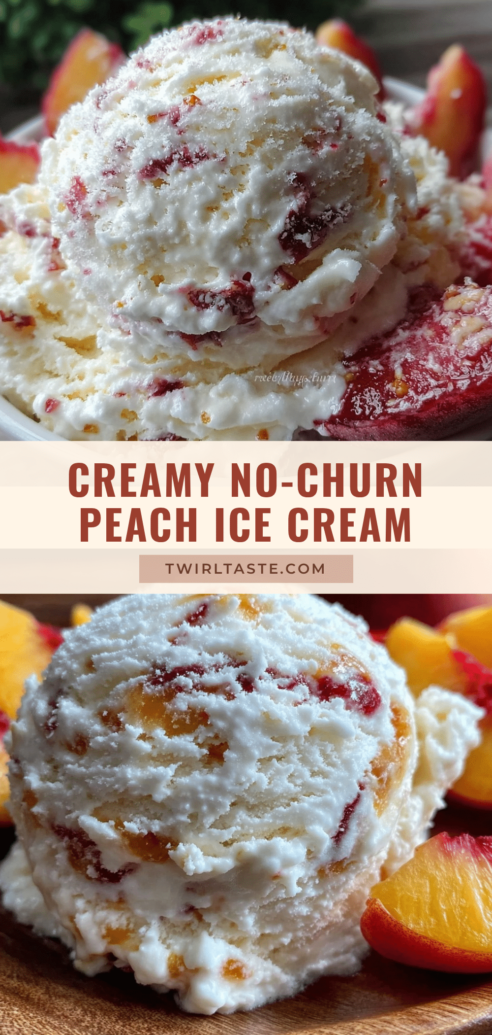 no-churn peach ice cream recipe
