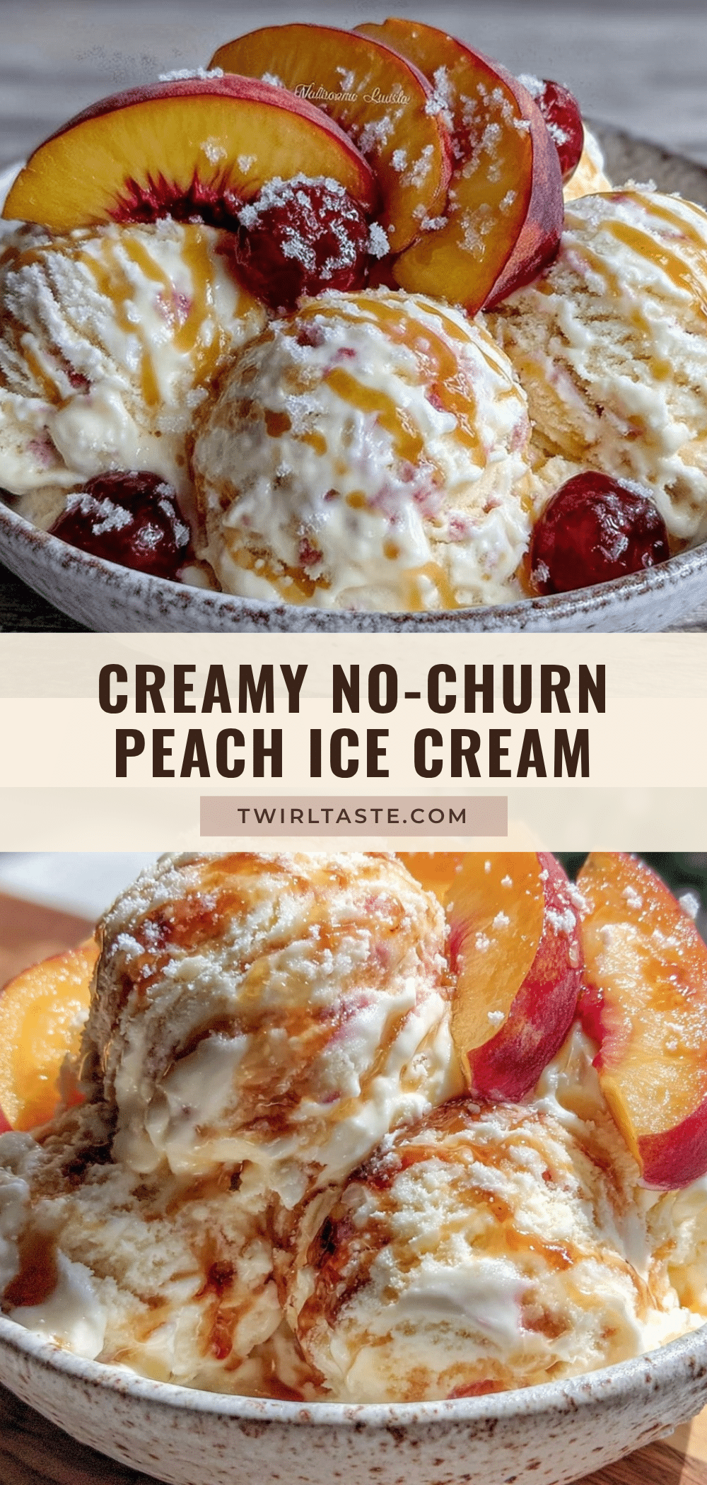 no-churn peach ice cream recipe