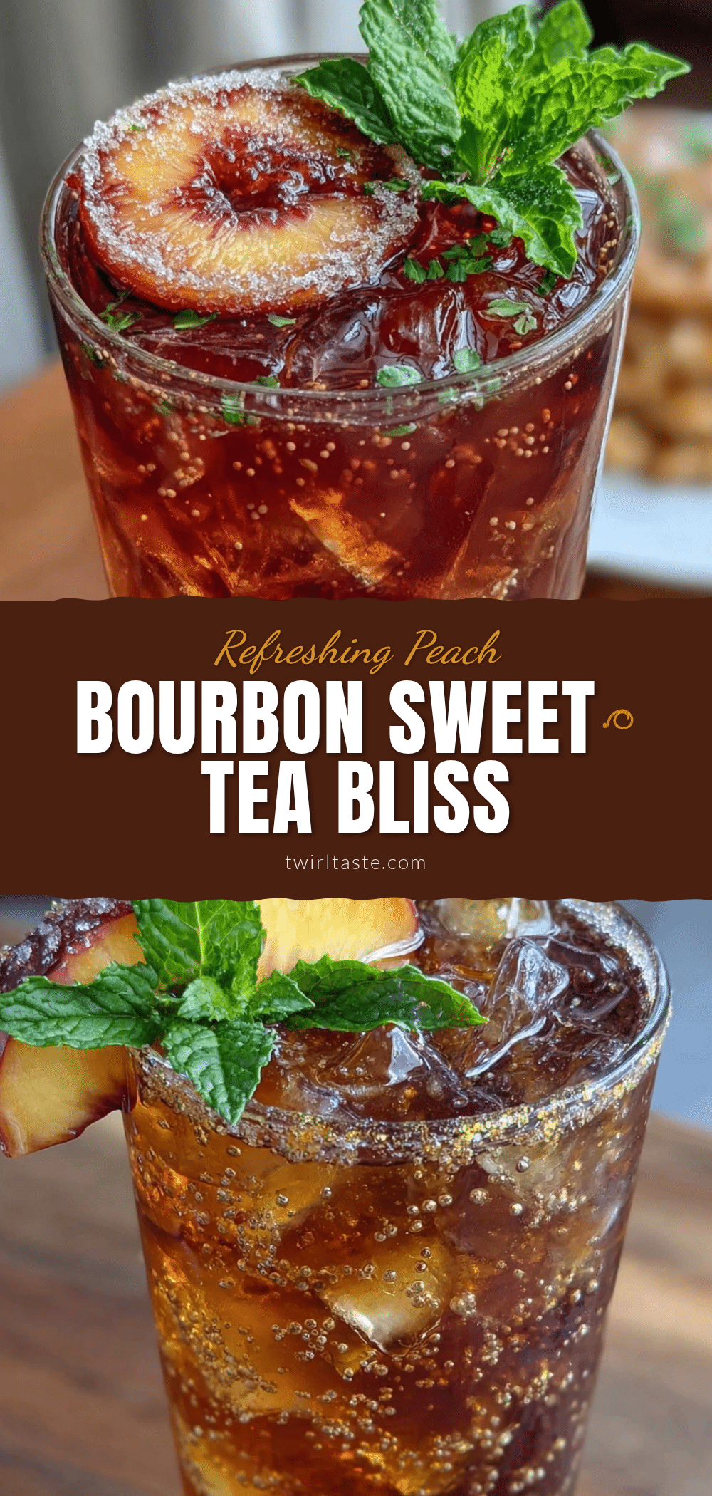 Peach Bourbon Sweet Tea recipe