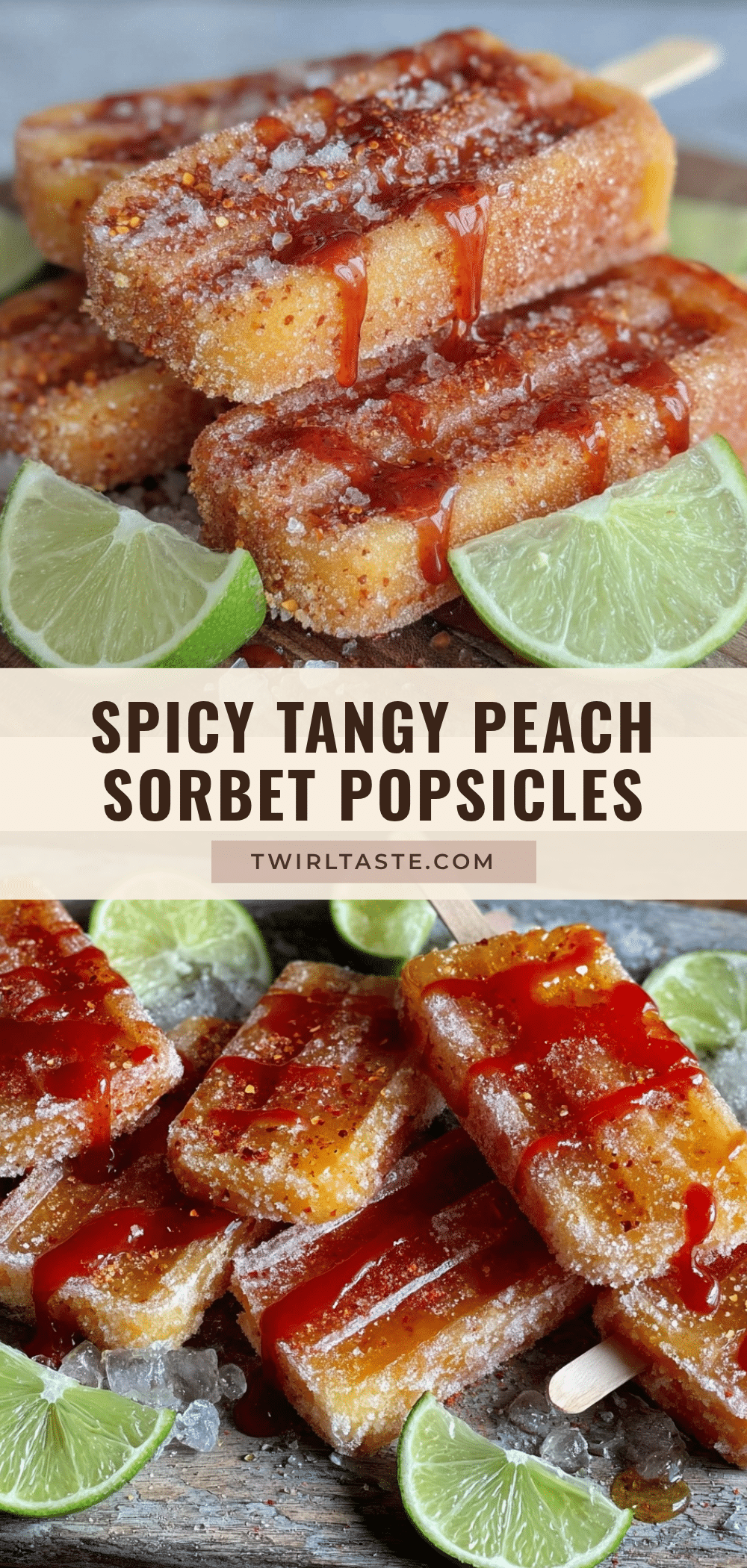 peach sorbet popsicles recipe