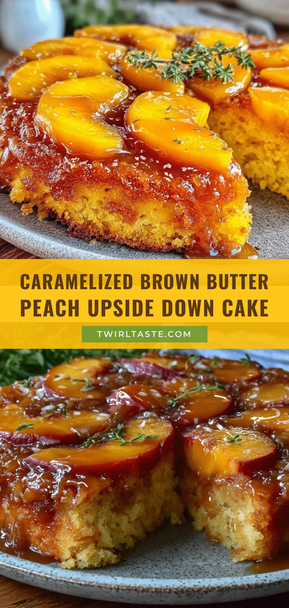 peach upside down cake recipe
