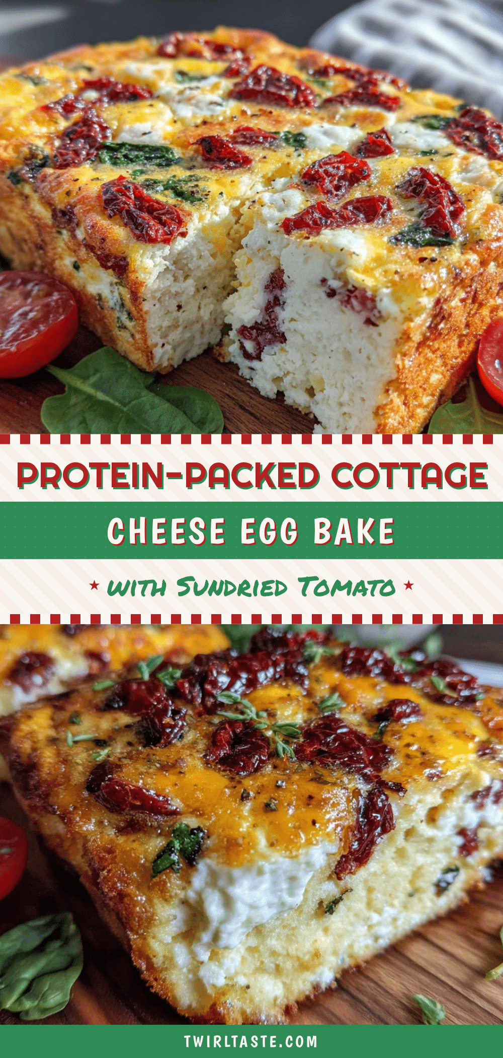 protein-packed cottage cheese egg bake recipe