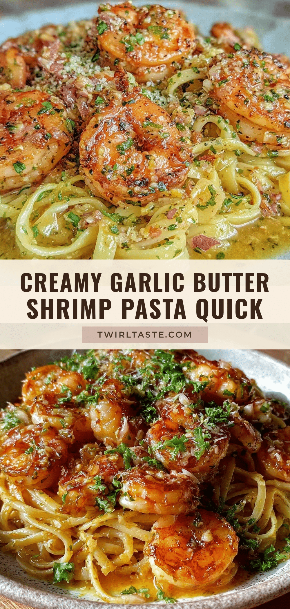 quick garlic butter shrimp pasta recipe