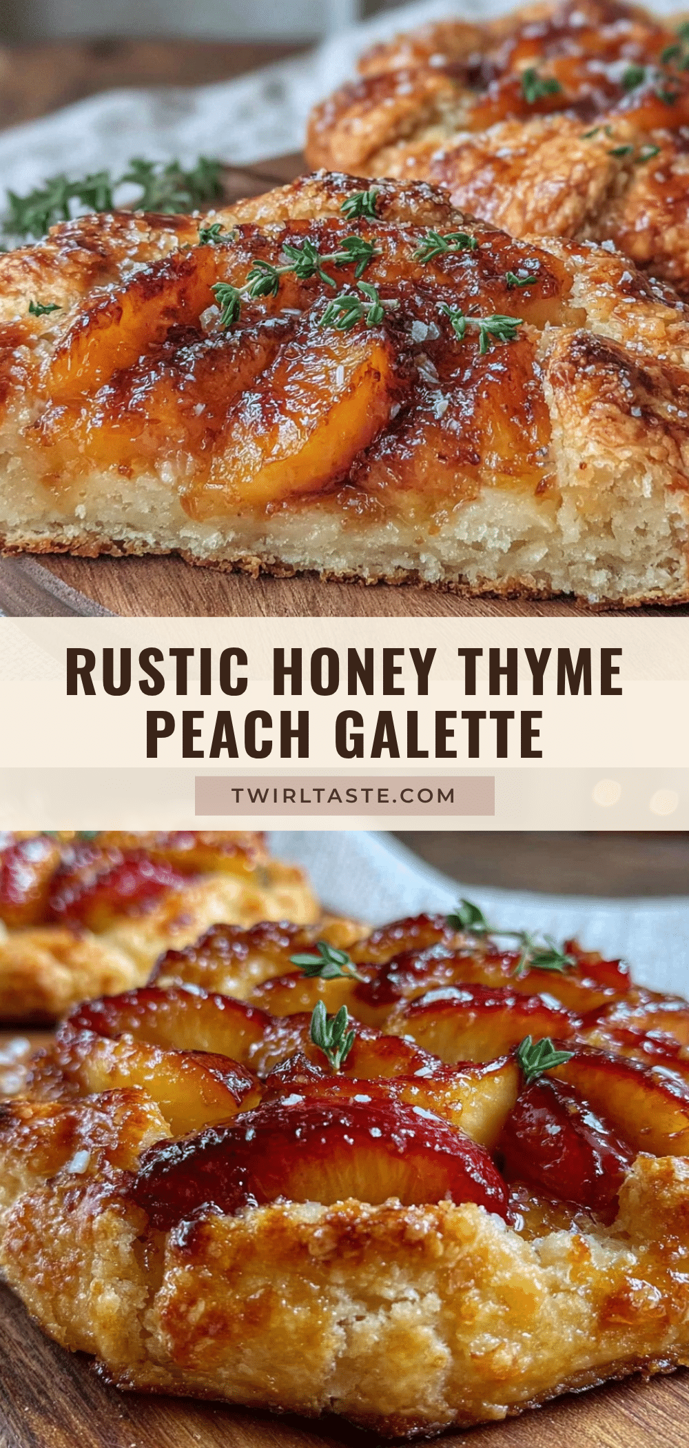 rustic fresh peach galette recipe