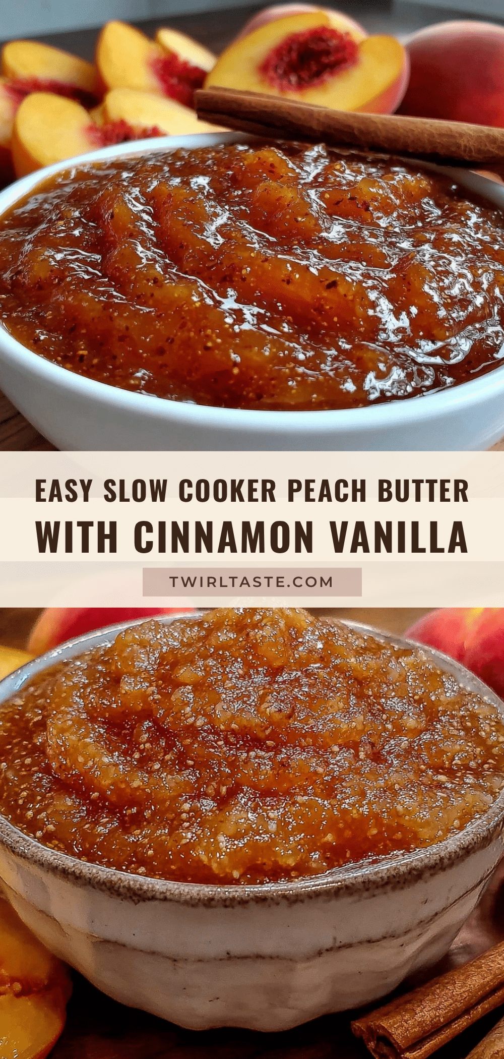 slow cooker peach butter recipe