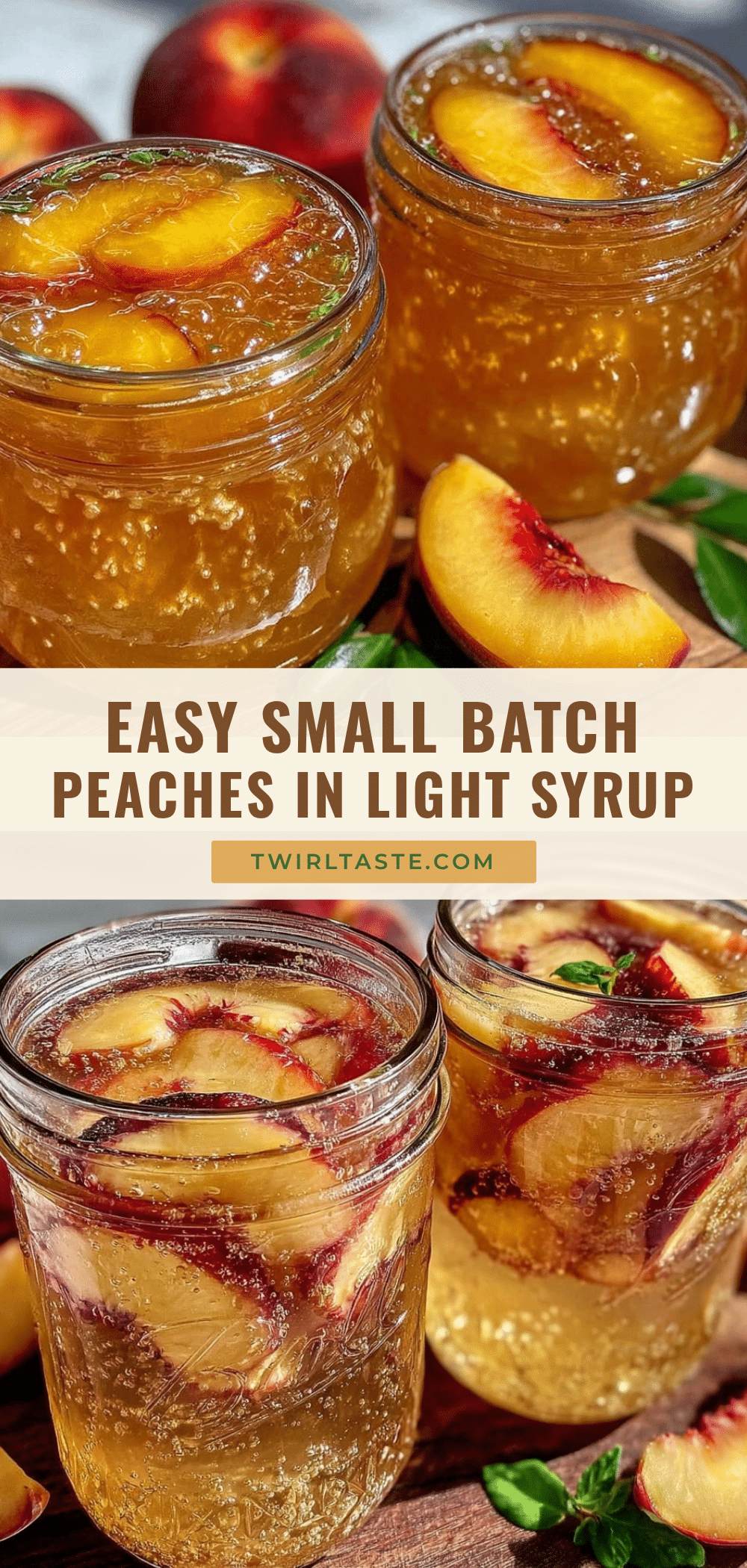 small batch canning peaches recipe