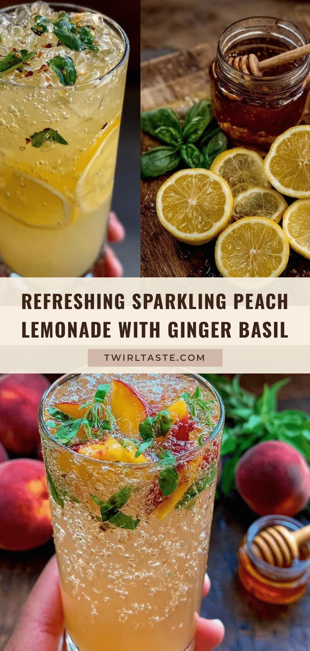 sparkling peach lemonade recipe