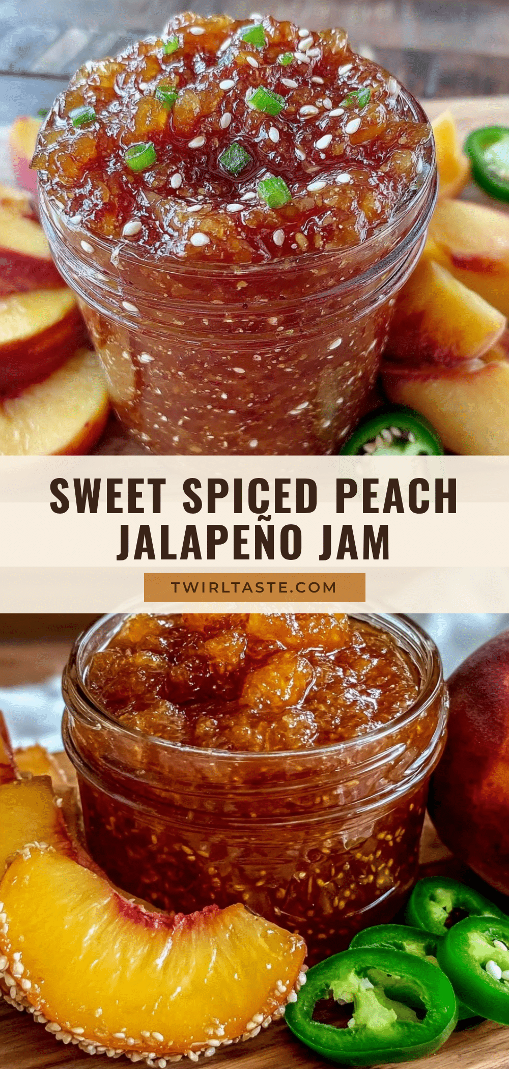 spiced peach jalapeño jam recipe