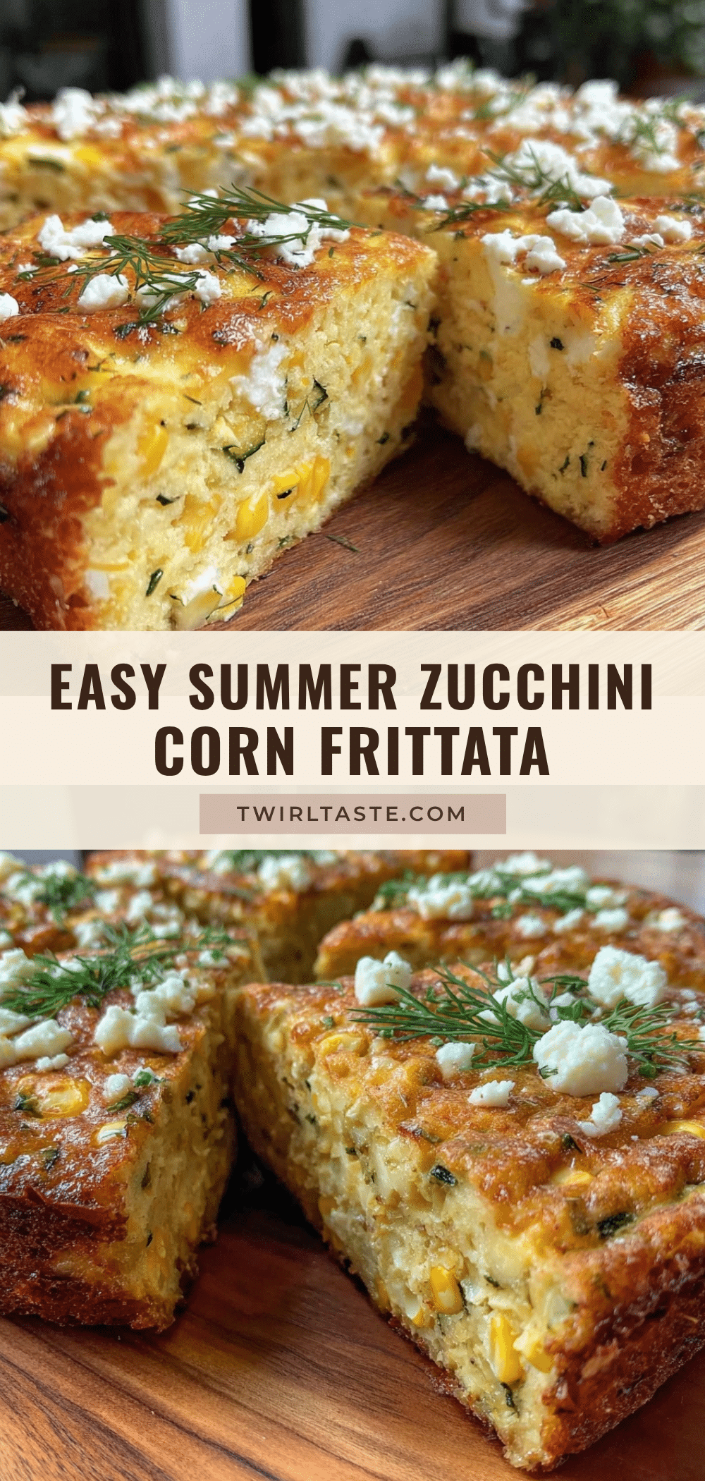 summer zucchini and corn frittata bake recipe