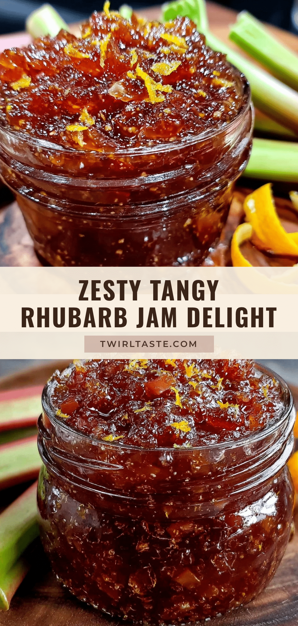 tangy rhubarb jam recipe