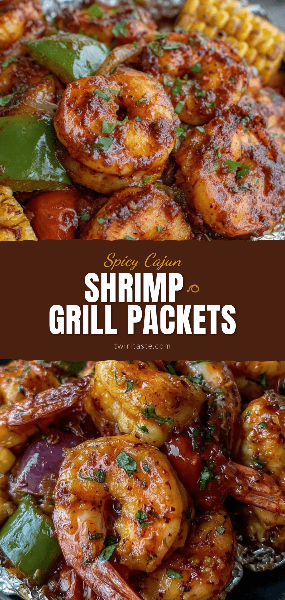Cajun shrimp foil packets recipe