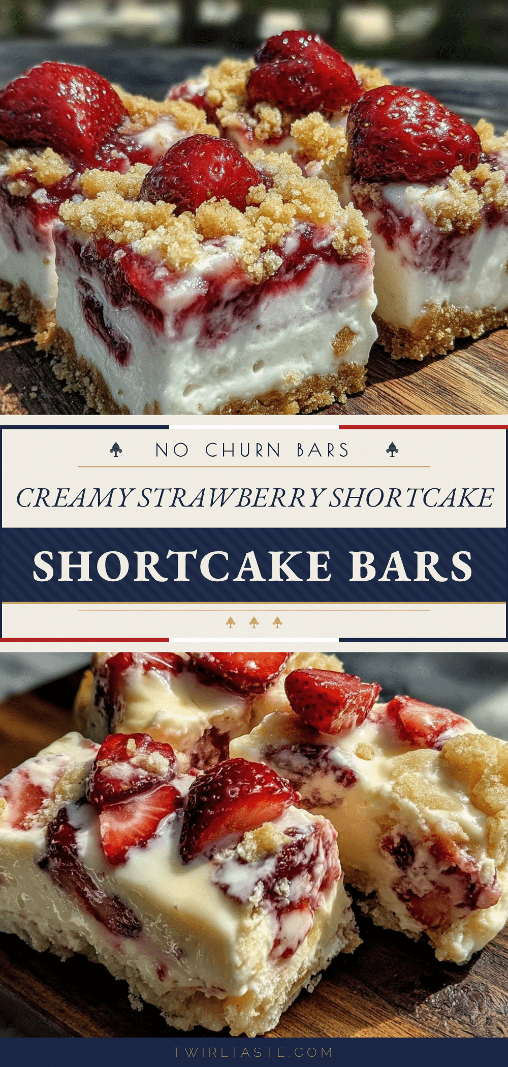 creamy strawberry shortcake ice cream bars recipe