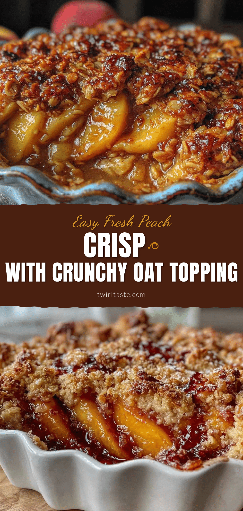 easy fresh peach crisp recipe