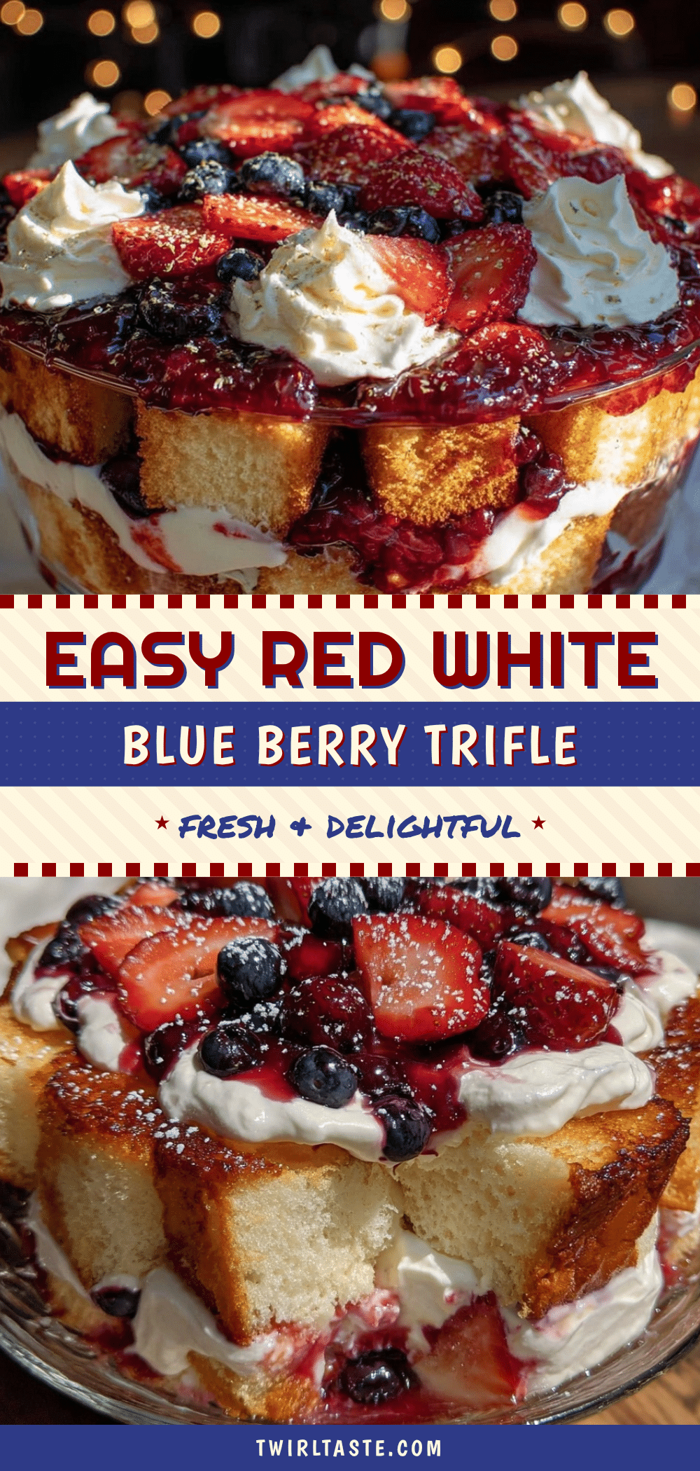 easy red white and blue berry trifle recipe