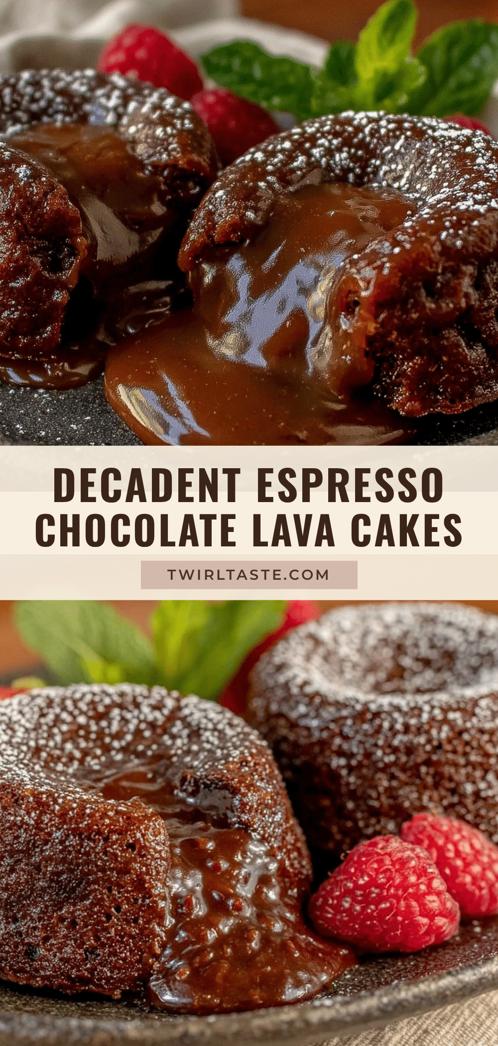 espresso chocolate lava cakes recipe
