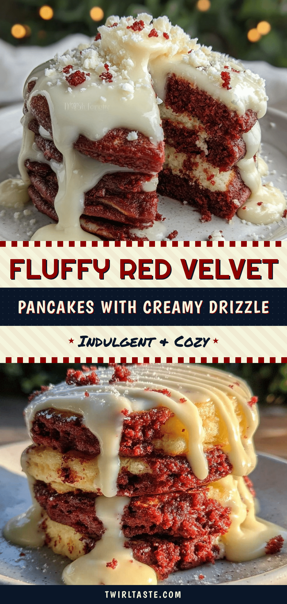 fluffy red velvet pancakes recipe