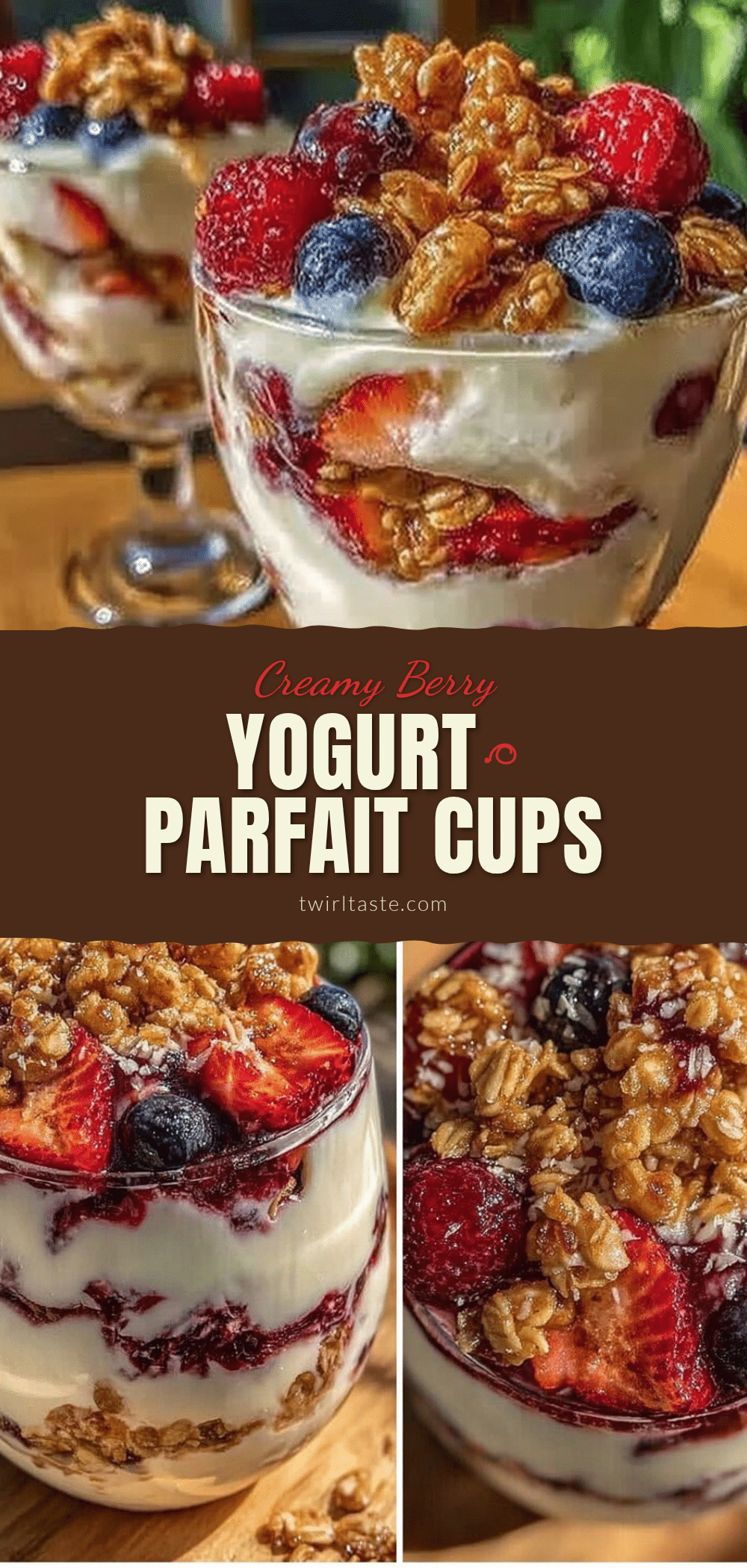 fresh berry yogurt parfait cups recipe