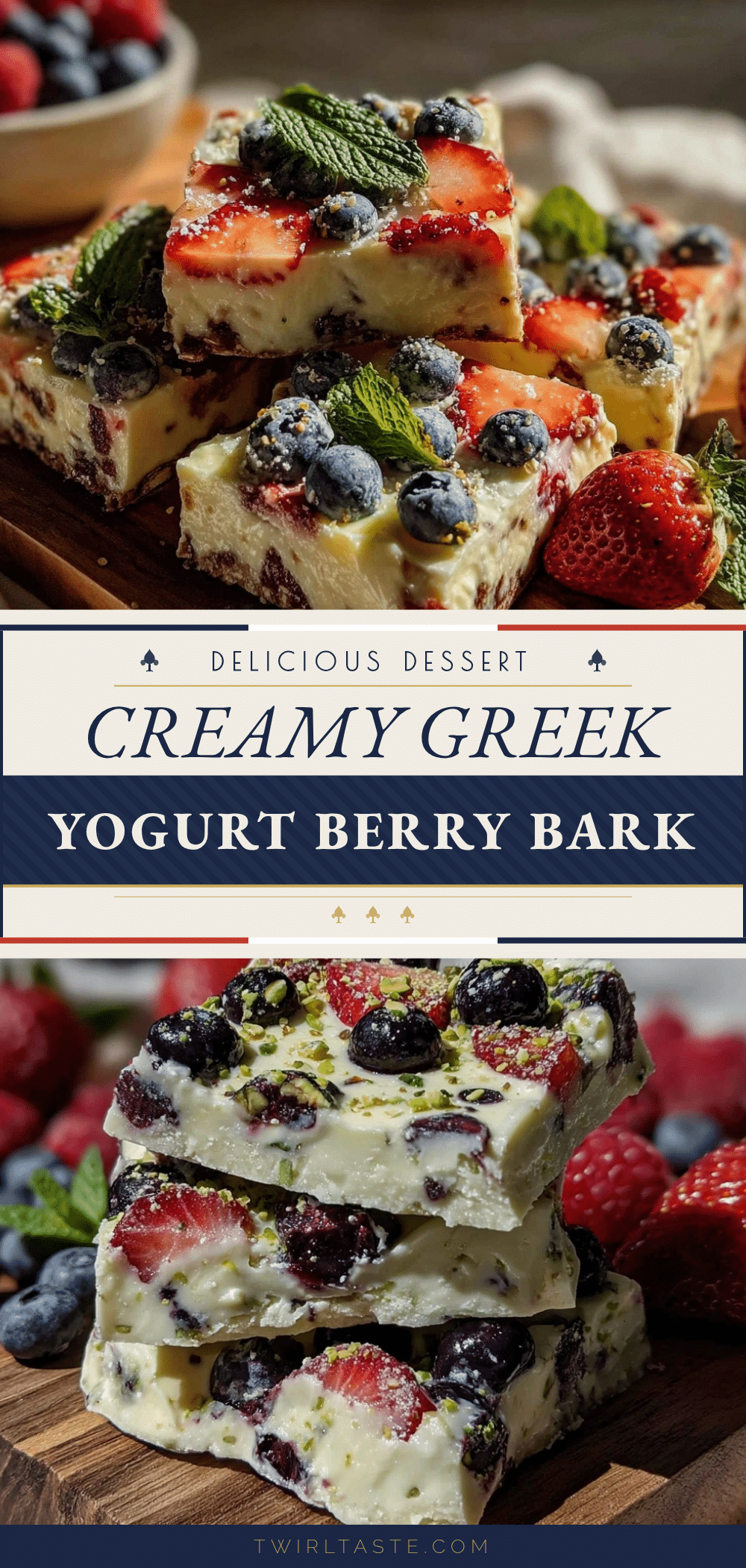 fresh greek yogurt berry bark recipe