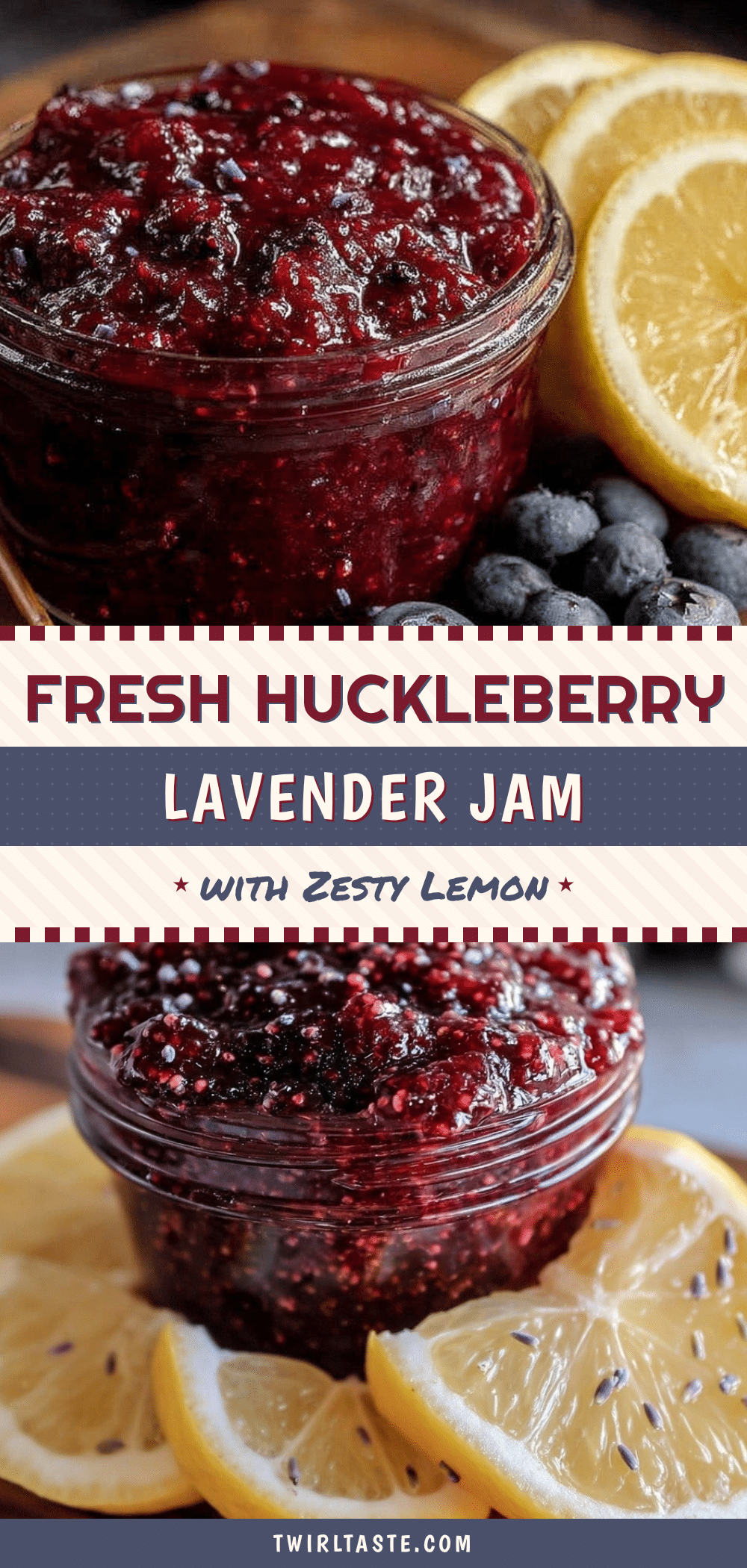 fresh huckleberry lavender jam recipe