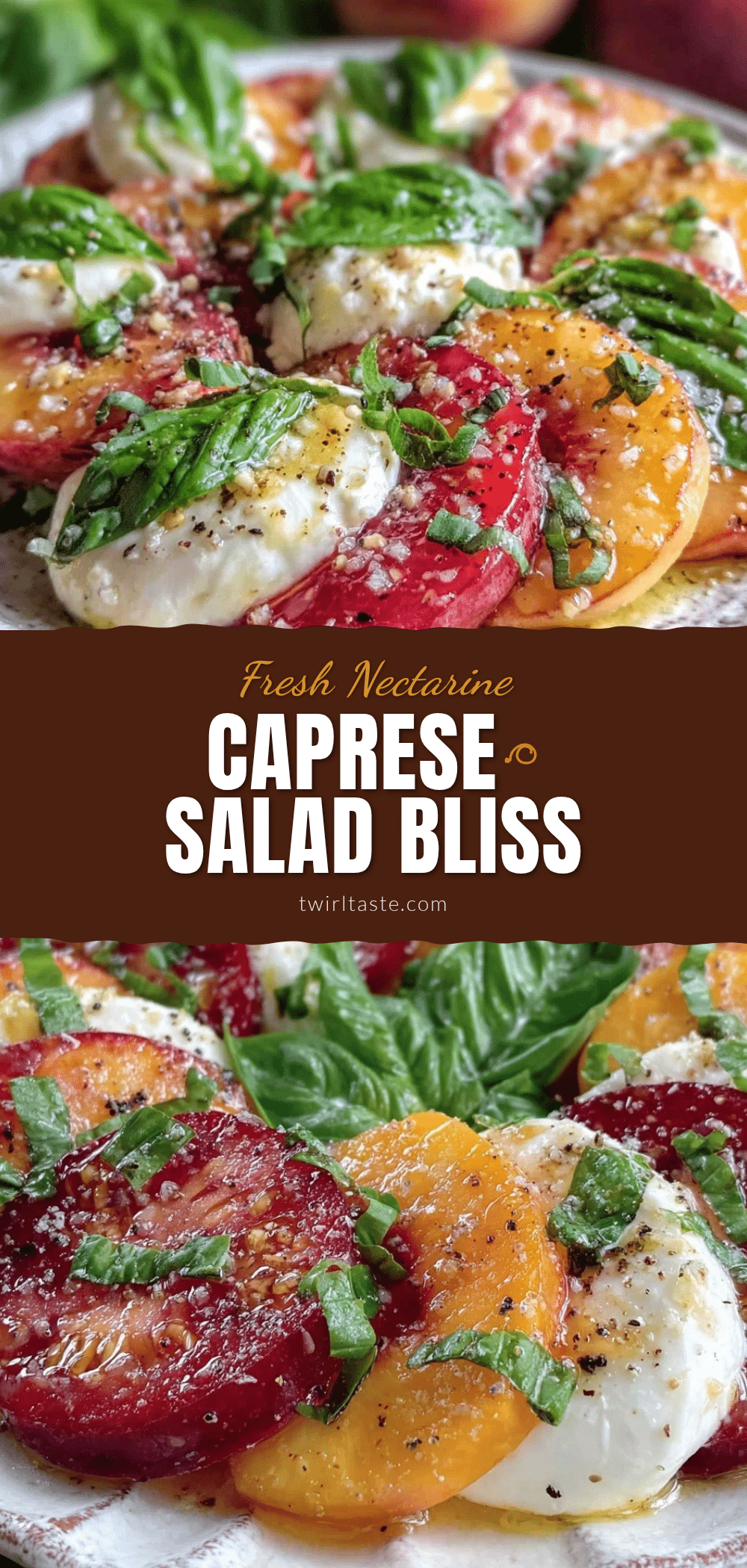 fresh nectarine caprese salad recipe