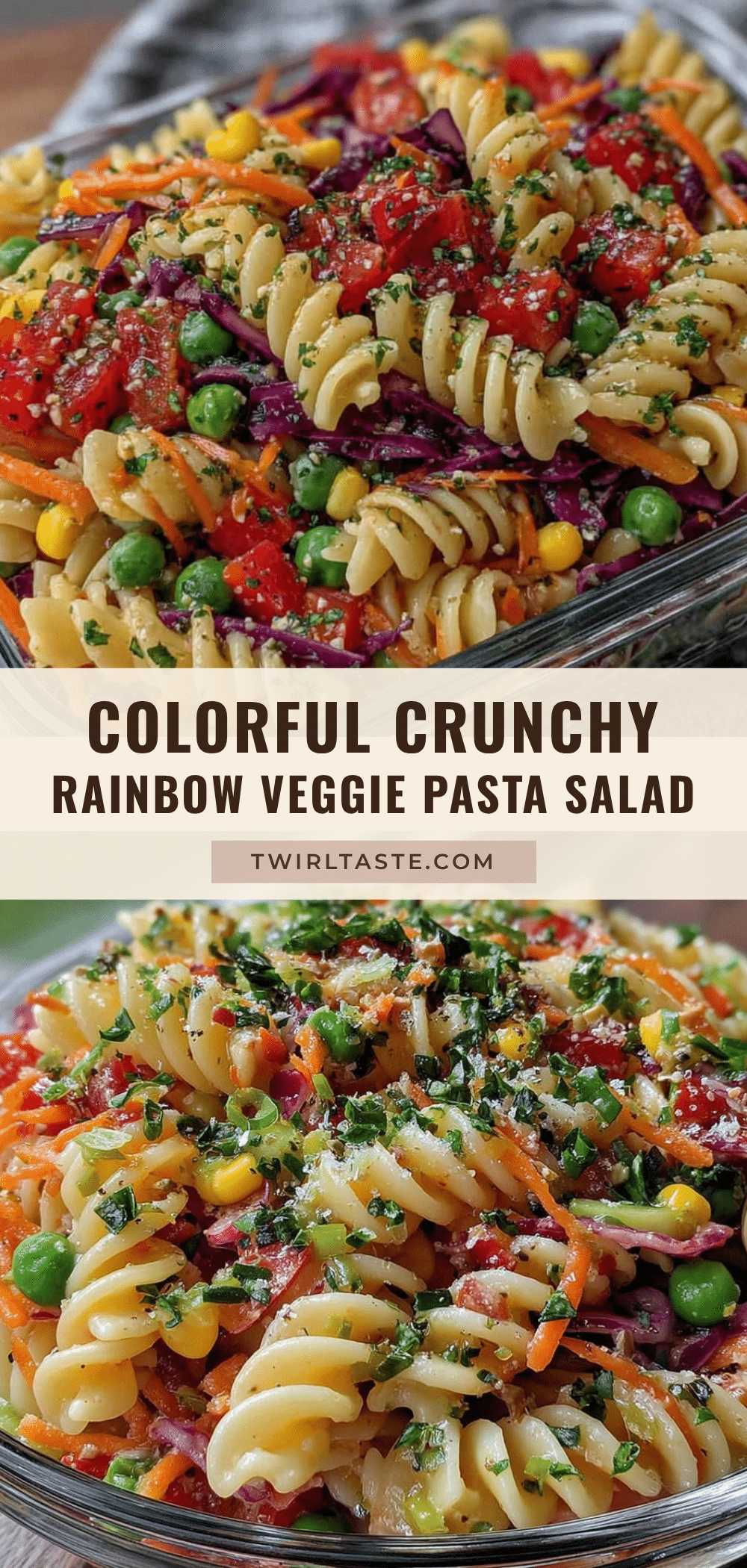 fresh rainbow veggie pasta salad recipe