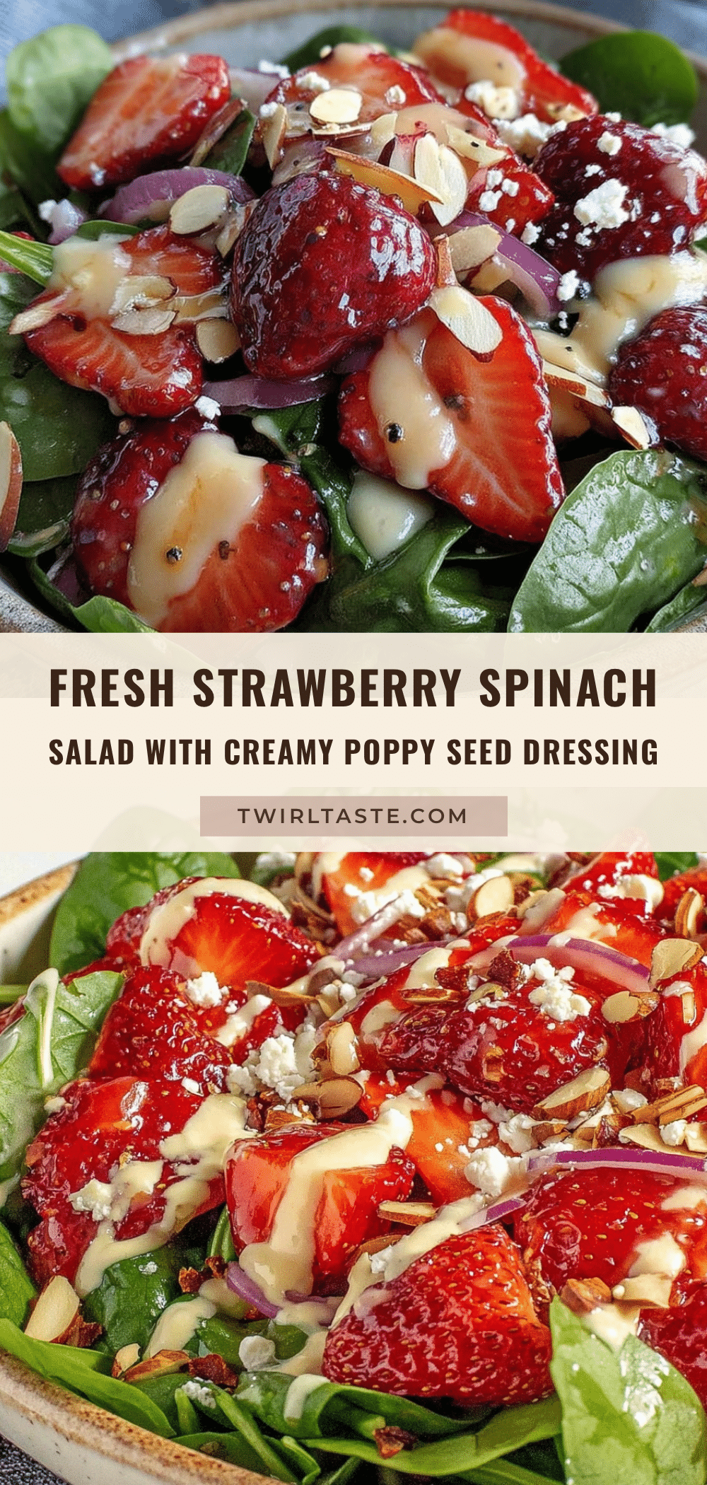 fresh strawberry spinach salad recipe