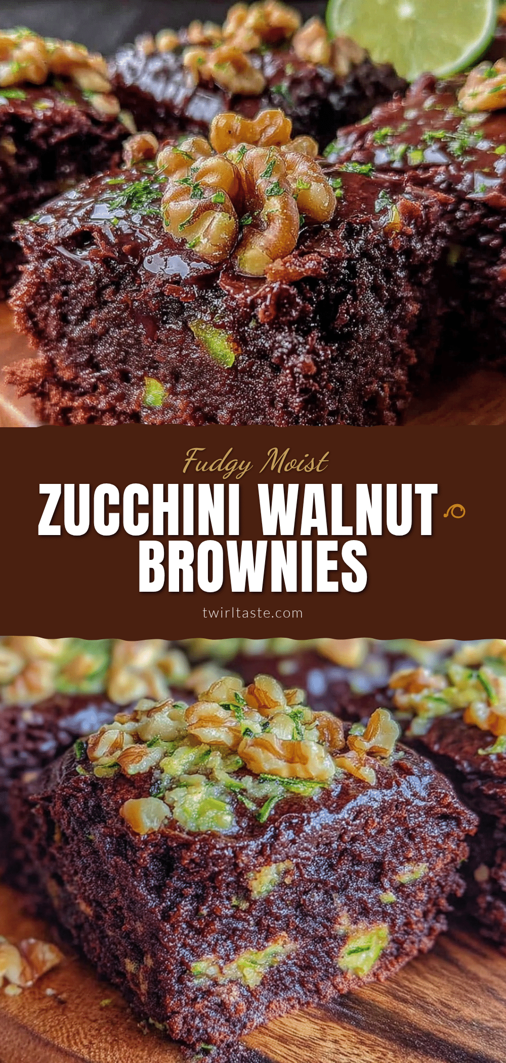 fudgy zucchini brownies with walnuts recipe