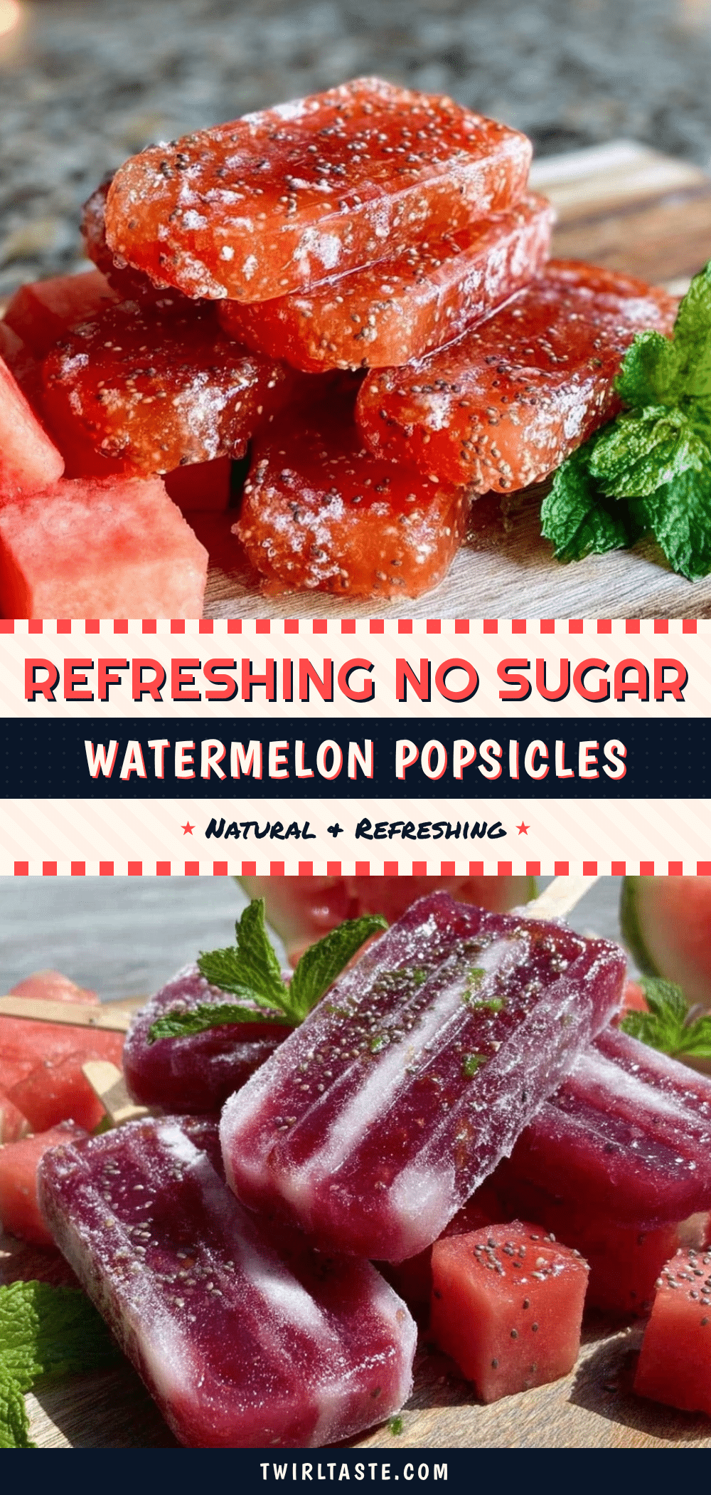 healthy watermelon popsicles recipe