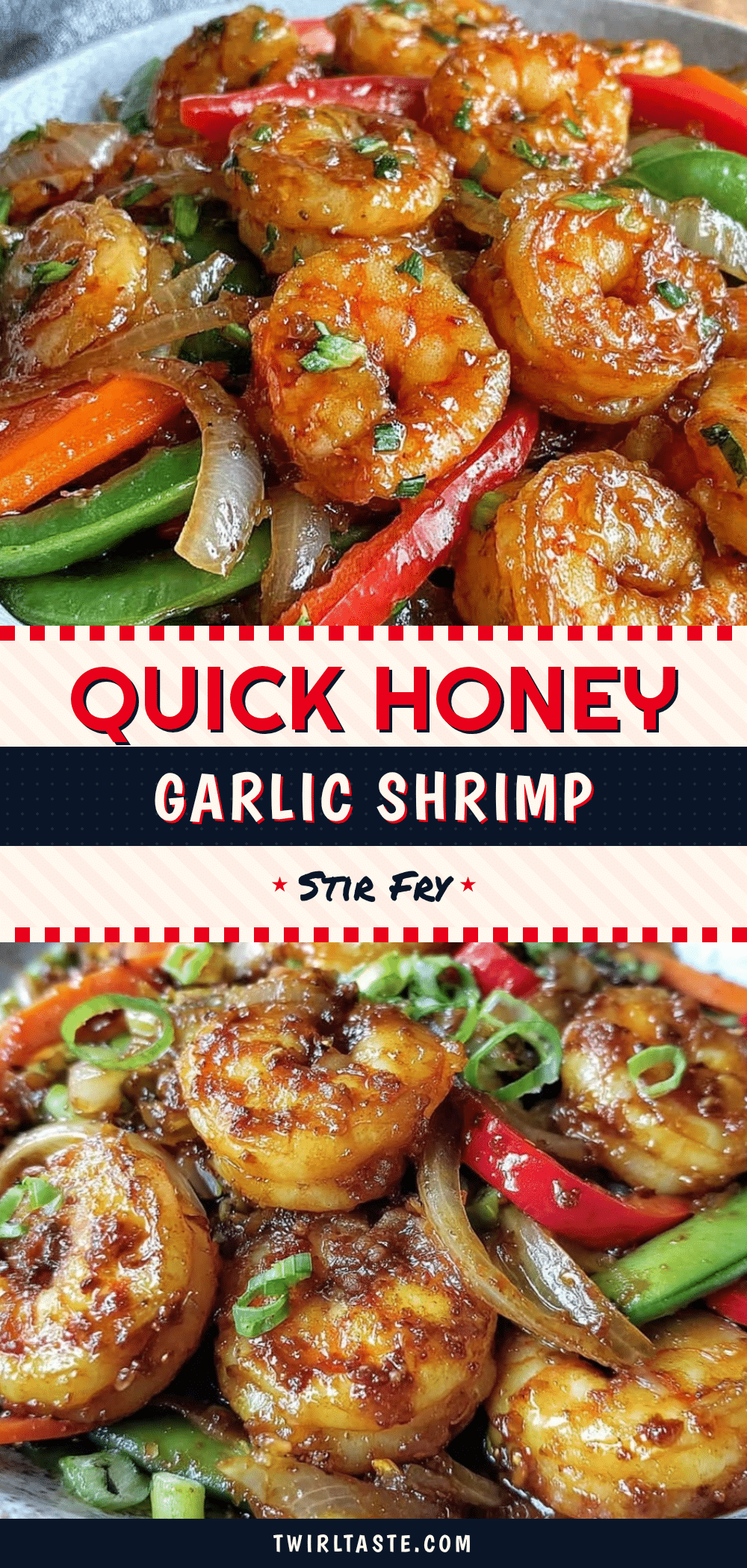honey garlic shrimp stir fry recipe