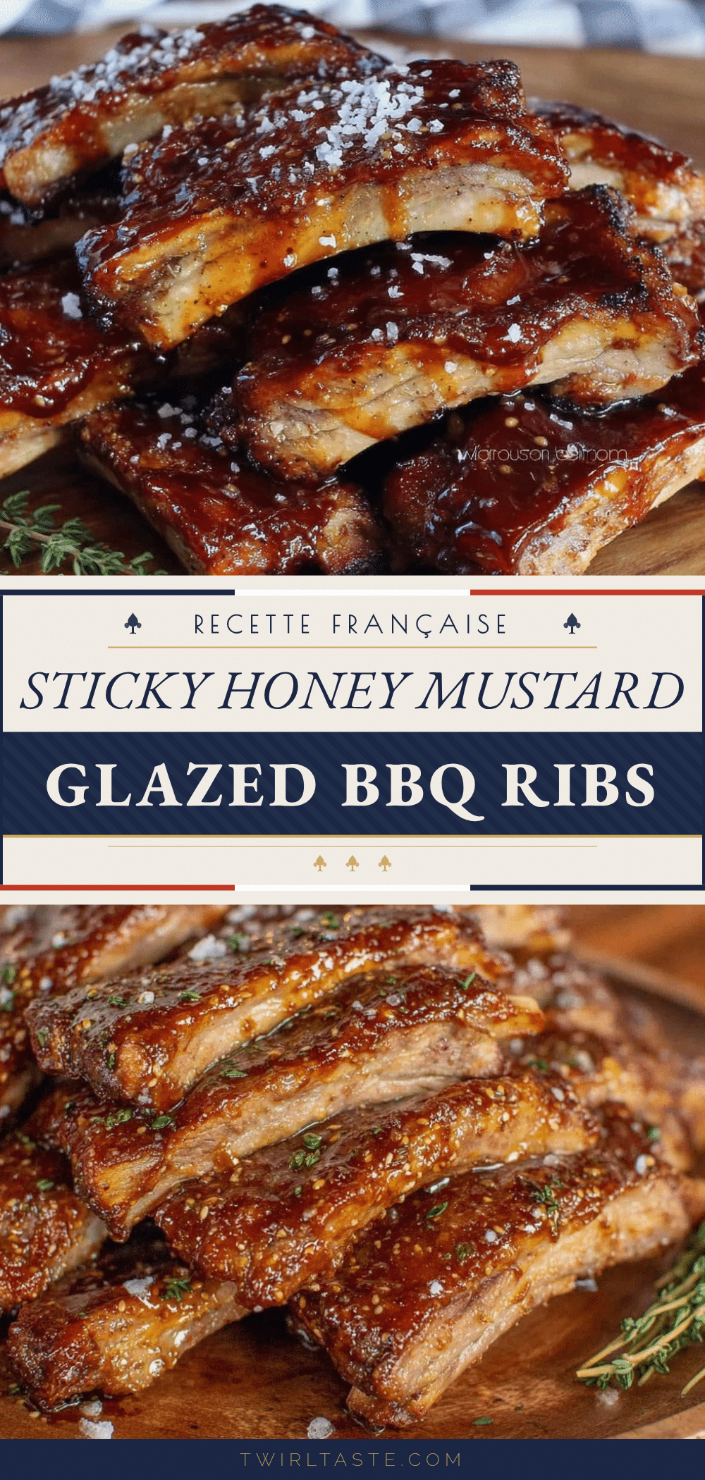 honey mustard glazed BBQ ribs recipe