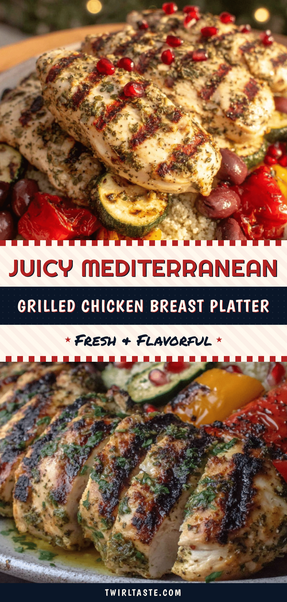 Mediterranean grilled chicken breast recipe