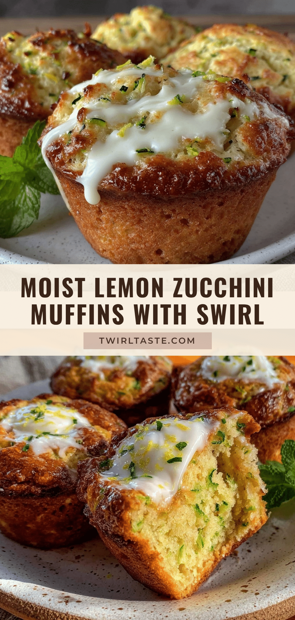 moist lemon zucchini muffins recipe