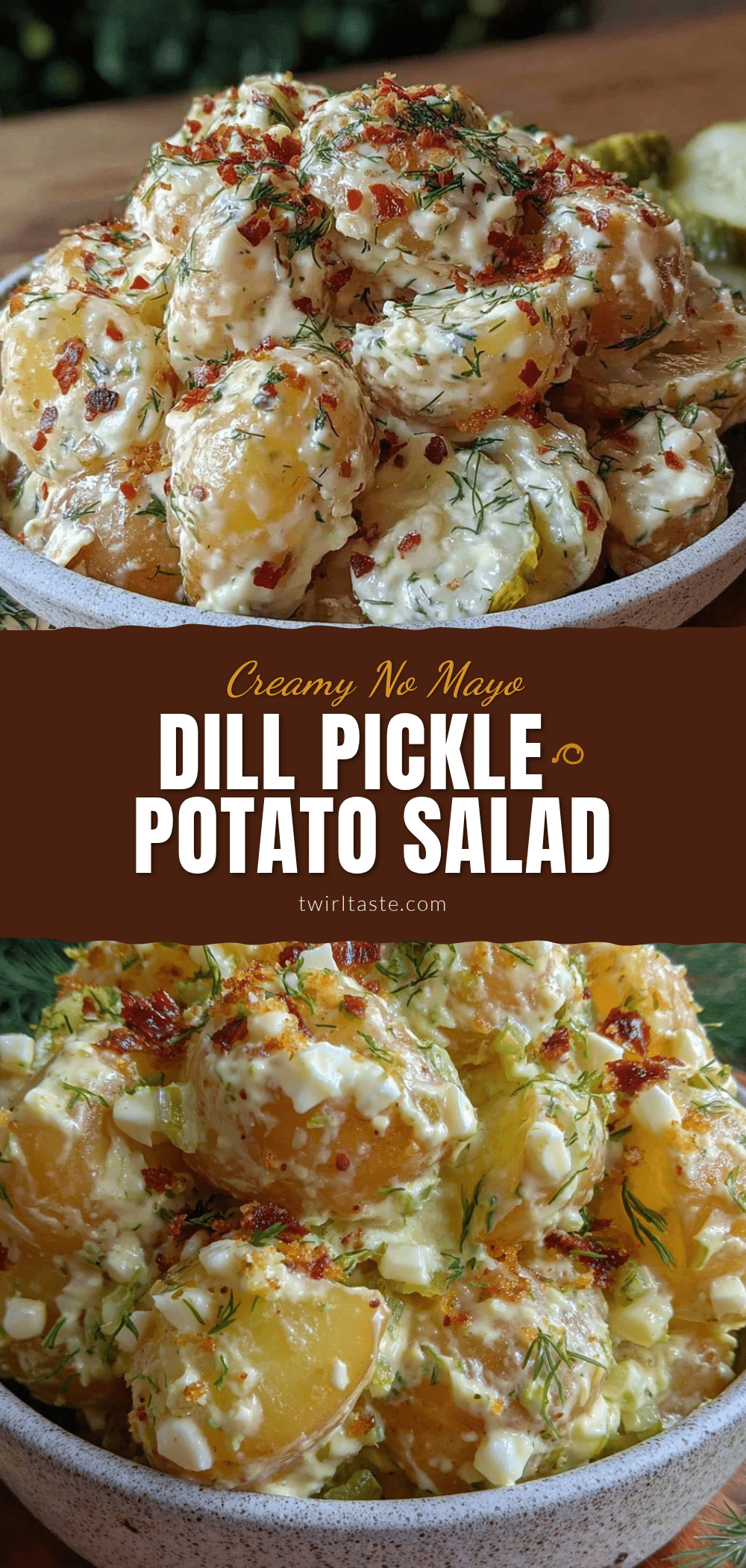 no mayo dill pickle potato salad recipe