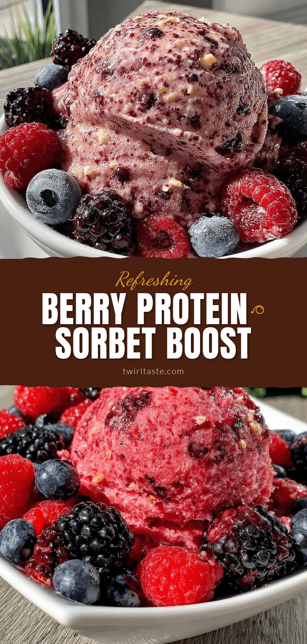 Refreshing Berry Protein Sorbet recipe
