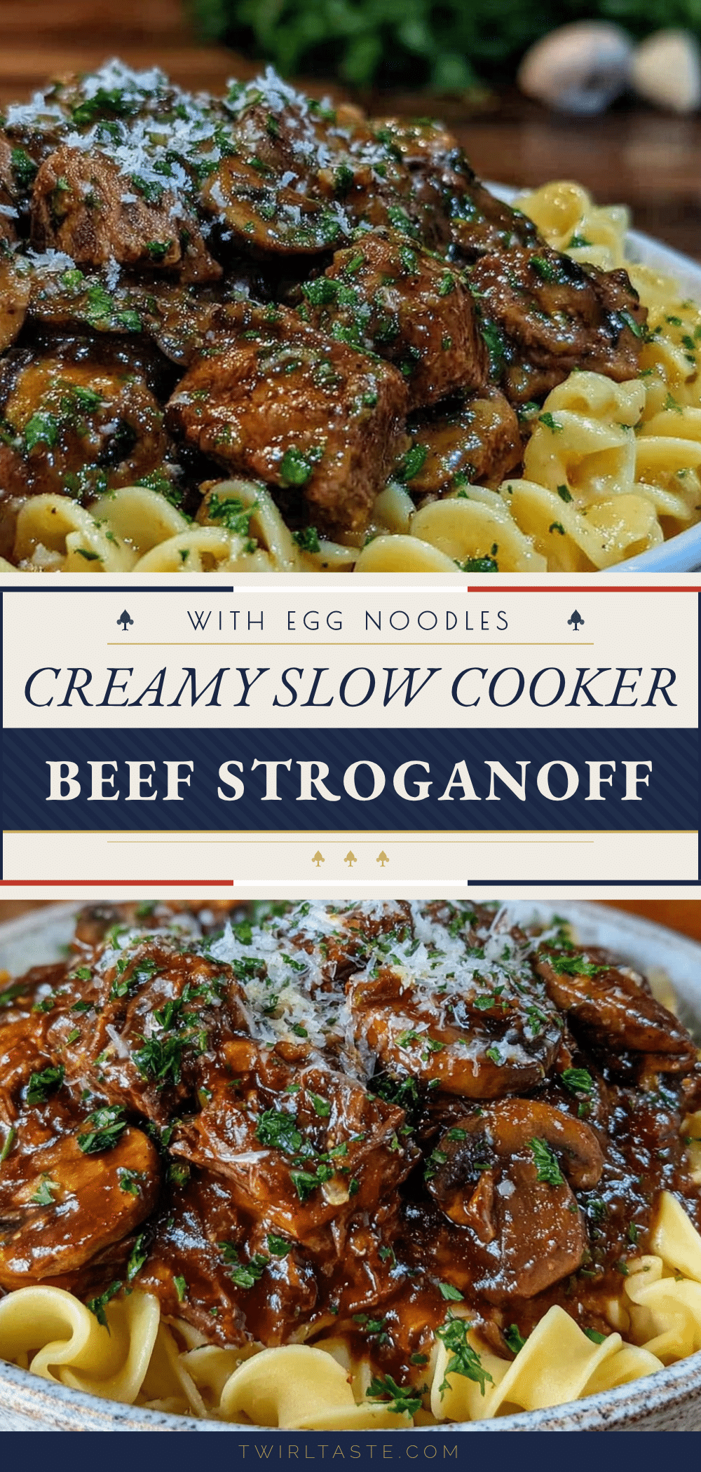 slow cooker beef stroganoff recipe