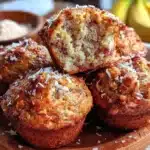 banana bread protein muffins - featured image