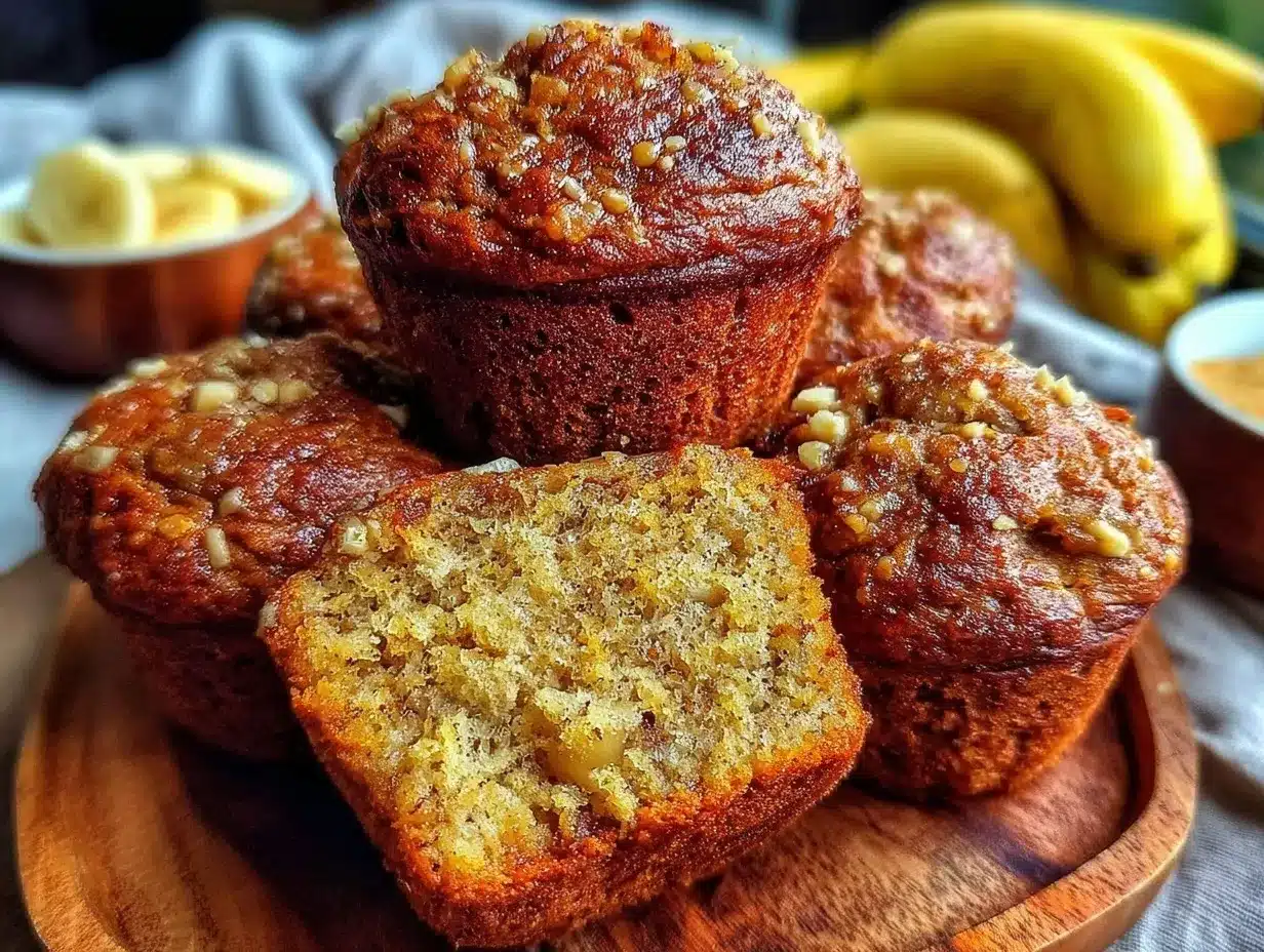 banana bread protein muffins preparation steps