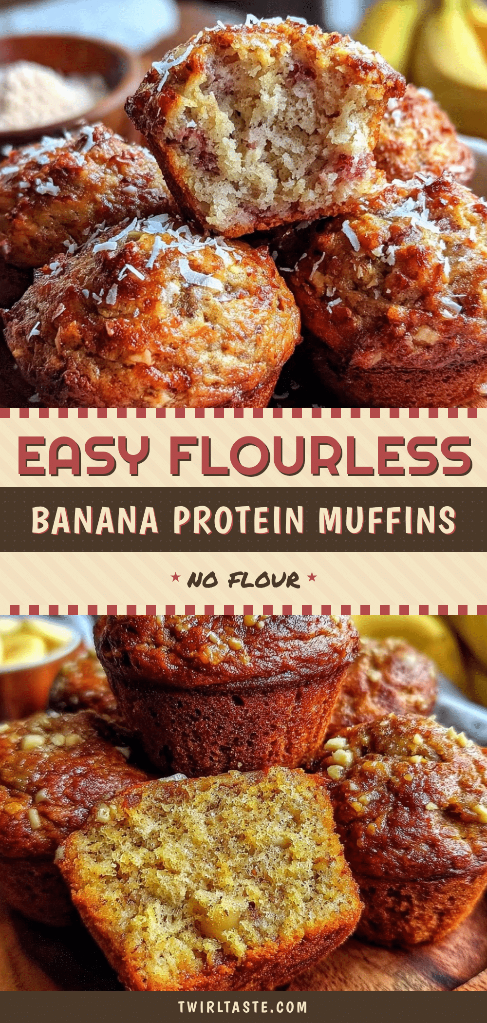 banana bread protein muffins recipe
