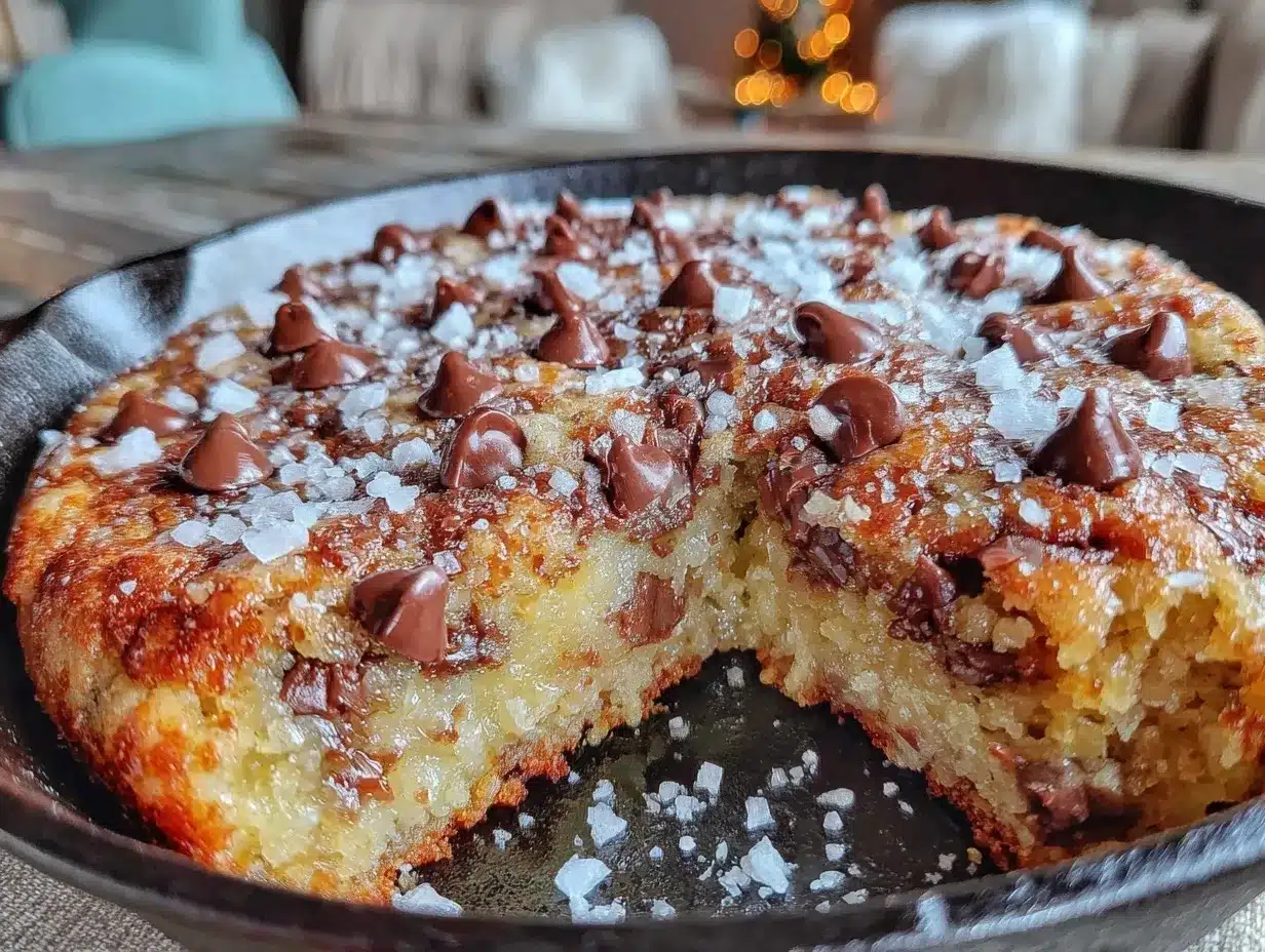 brown butter chocolate chip skillet cookie preparation steps