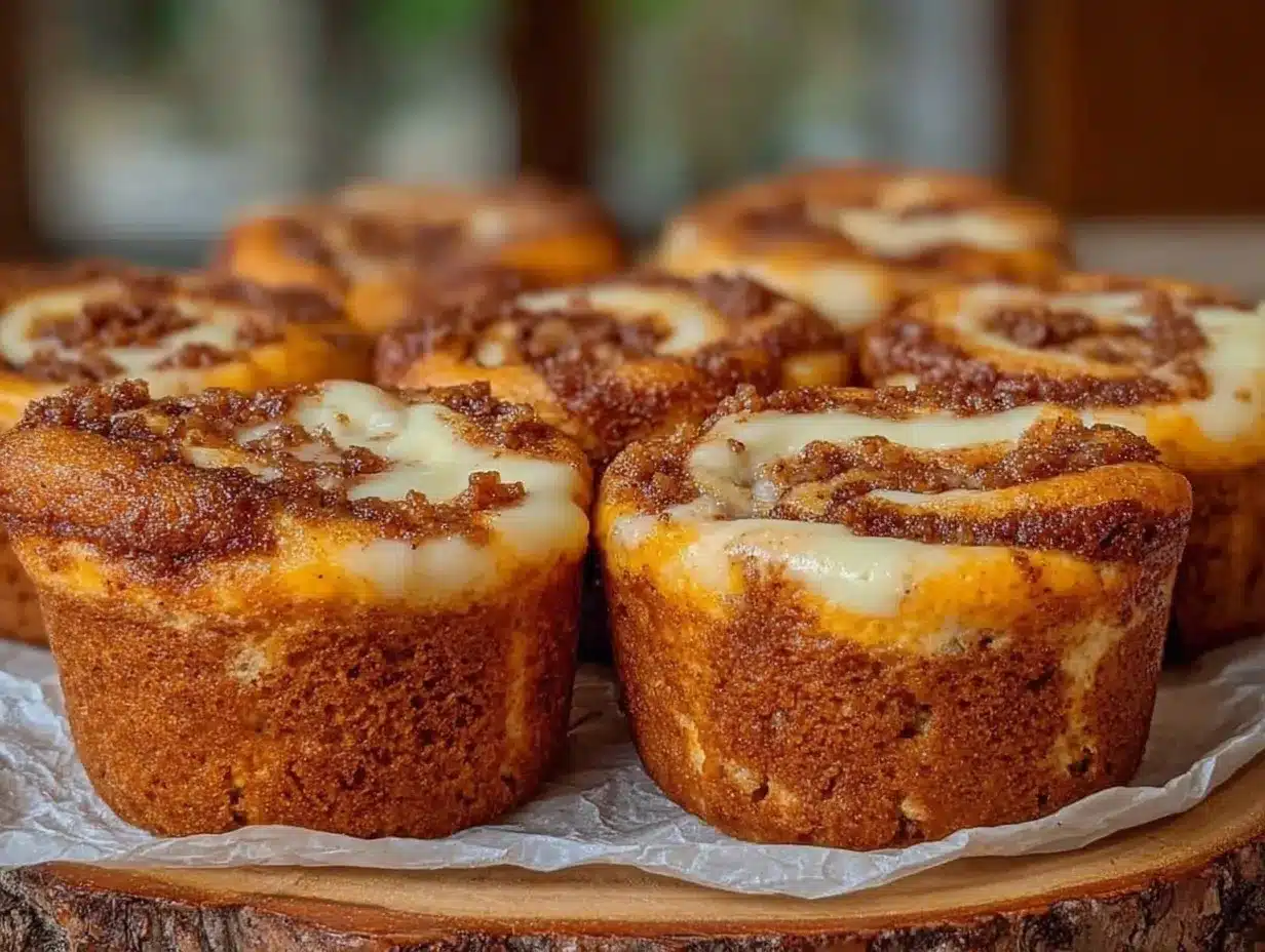 brown butter pumpkin cream cheese swirl muffins preparation steps