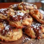 brown butter toffee chocolate chip cookies - featured image