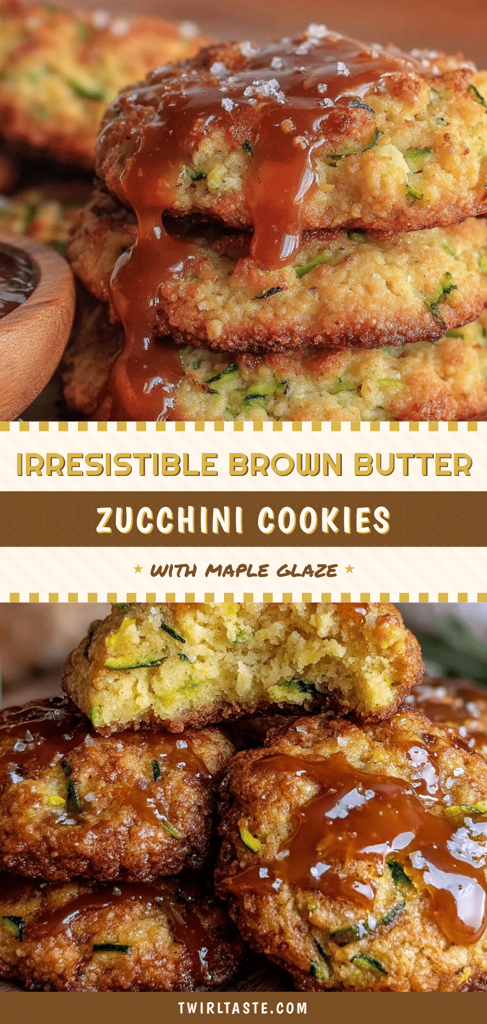 brown butter zucchini cookies recipe