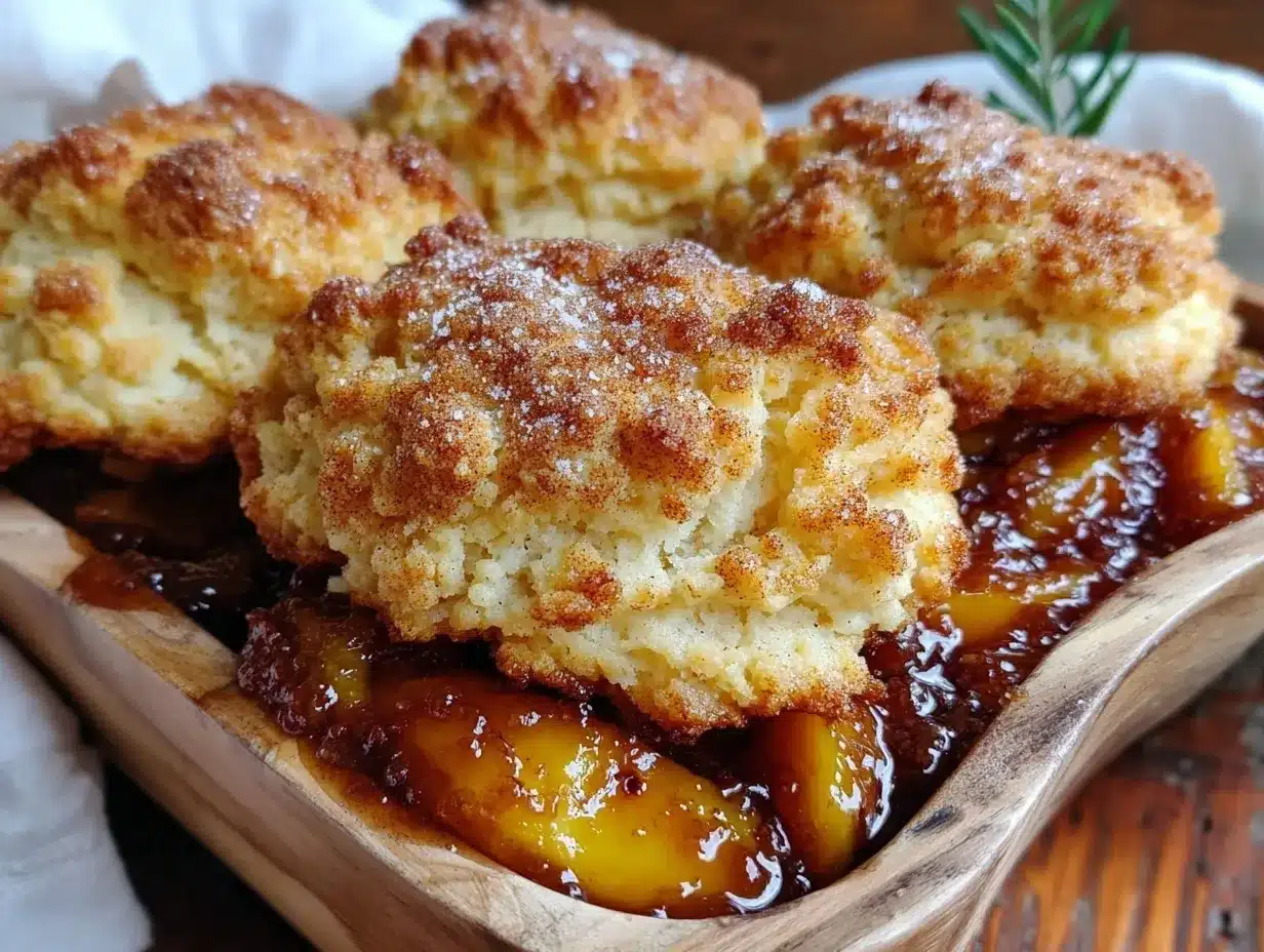 brown sugar peach cobbler preparation steps